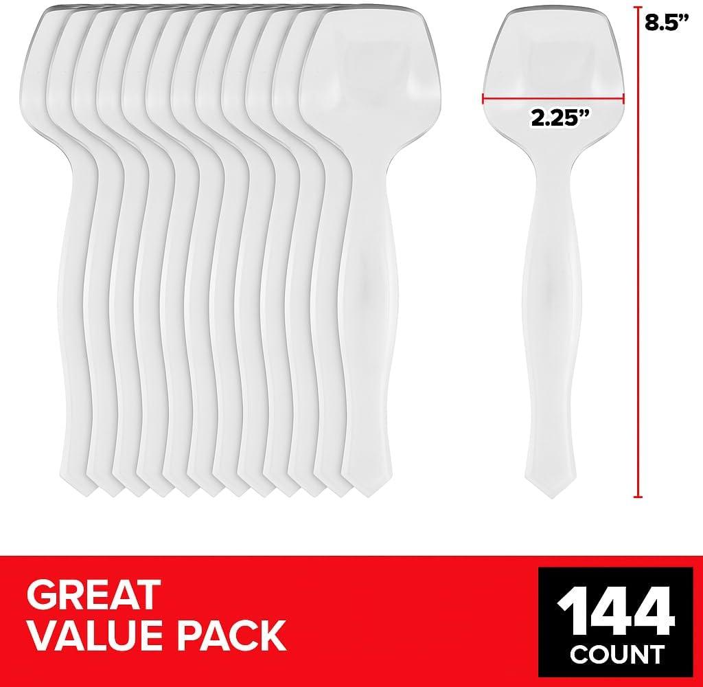image12 Count Clear Plastic Utensils for Catering Weddings Holidays Buffet and Party Use Stock Your Home144