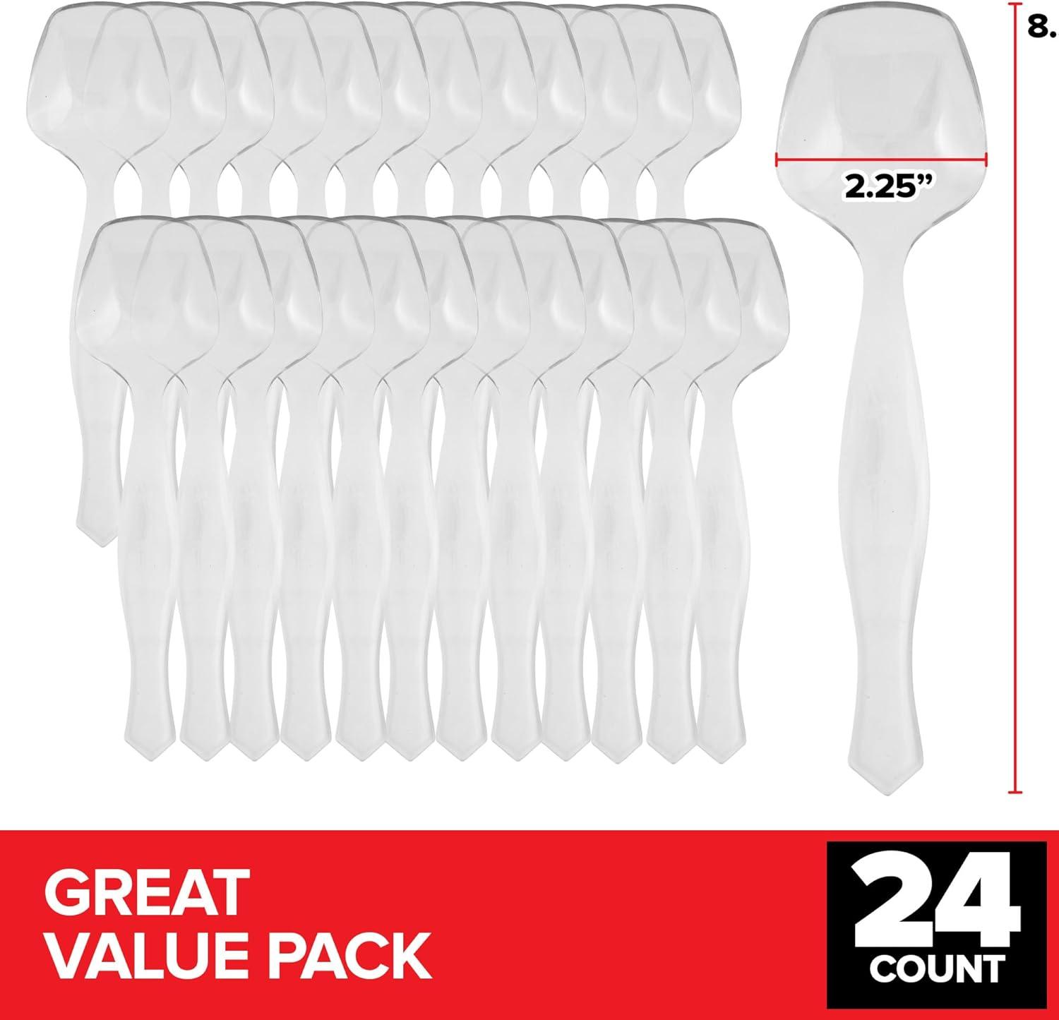 image12 Count Clear Plastic Utensils for Catering Weddings Holidays Buffet and Party Use Stock Your Home24