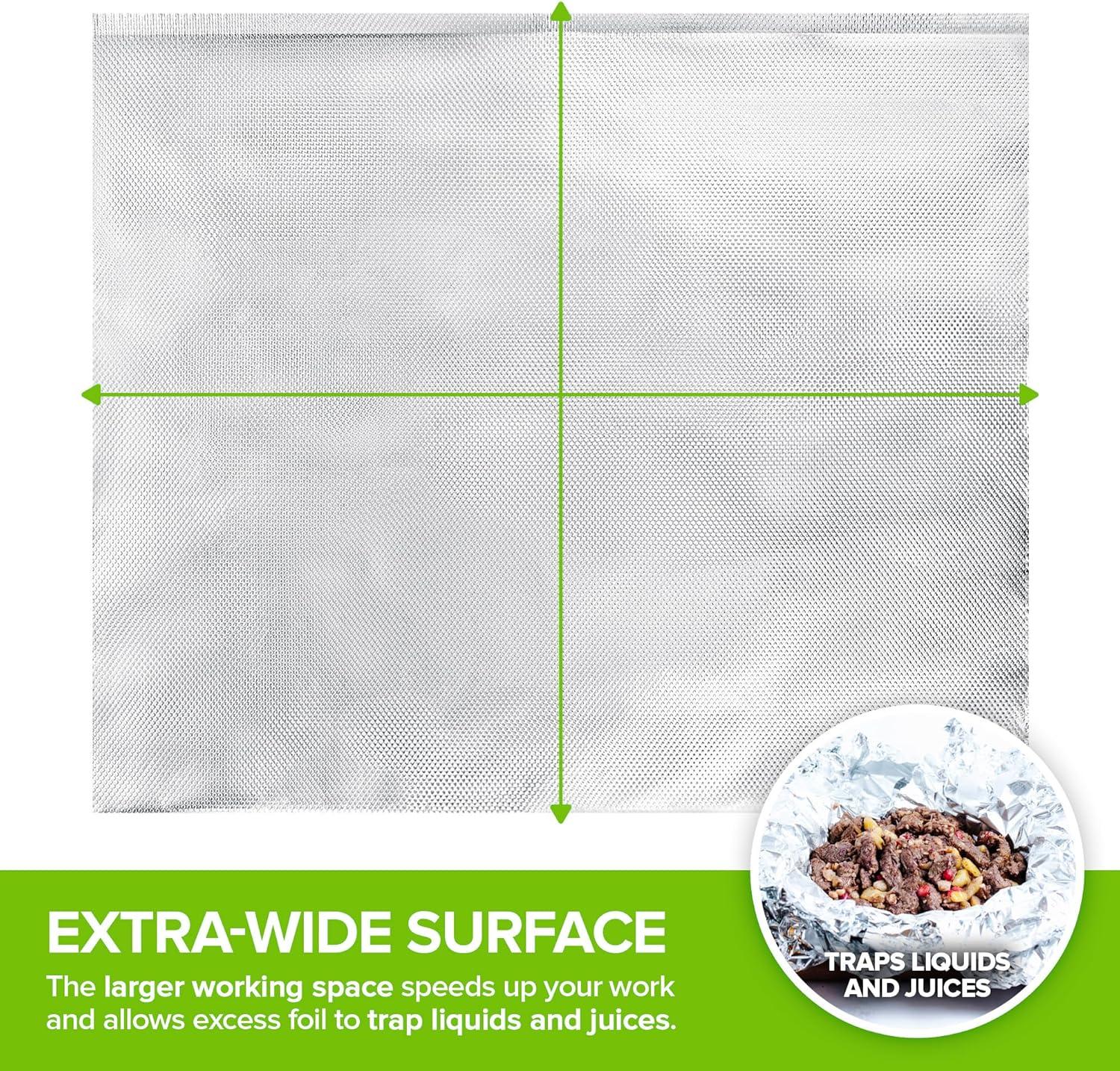 image12 Ultra Heavy Duty Pop Up Deli Aluminum Foil 500 PreCut Sheets Ideal for Restaurant Food Burrito Hot Dog or Sandwich12 Inch