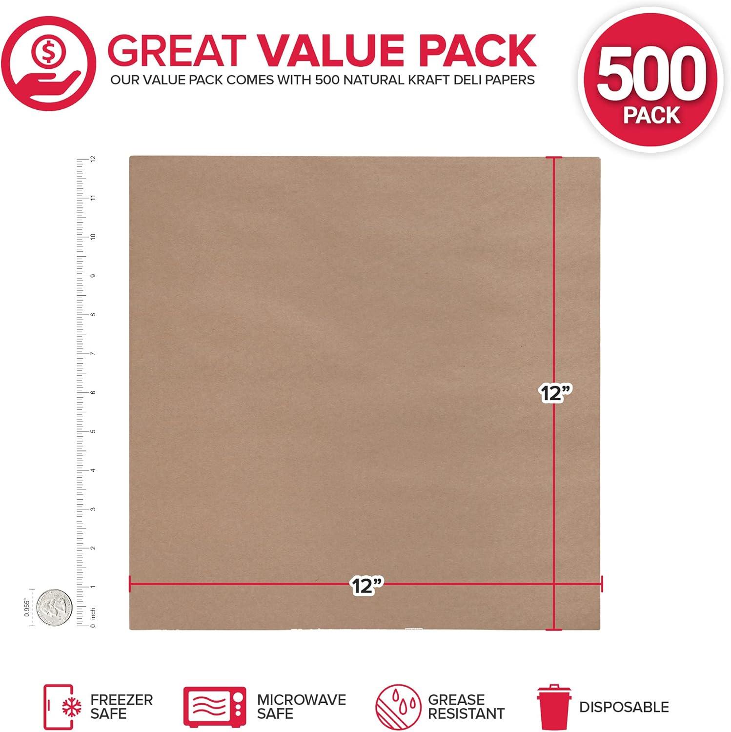 image250 Count 12x12 White Wax Paper Sheets for Food Basket Liners Sandwich Wrap Squares Burger Wraps Waxed Deli Wrappers for Burrito Wrapping Basket Liner Deli Paper Sheets Stock Your HomeKraft