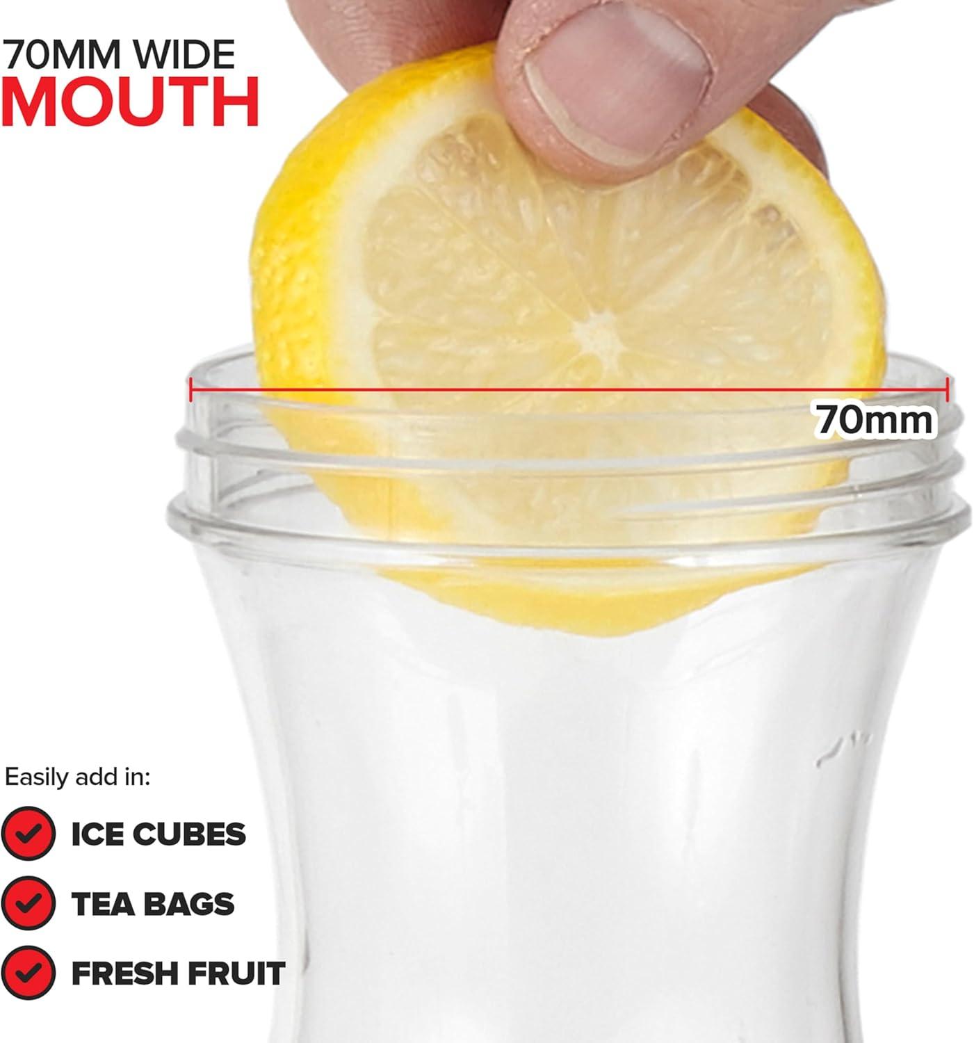 image50oz Plastic Juice Carafe with Black Lids 4 Pack 50 oz Carafes for Mimosa Bar Drink Pitcher with Lid Milk Container Clear Beverage Containers for Fridge Pantry Storage Square Pitchers6