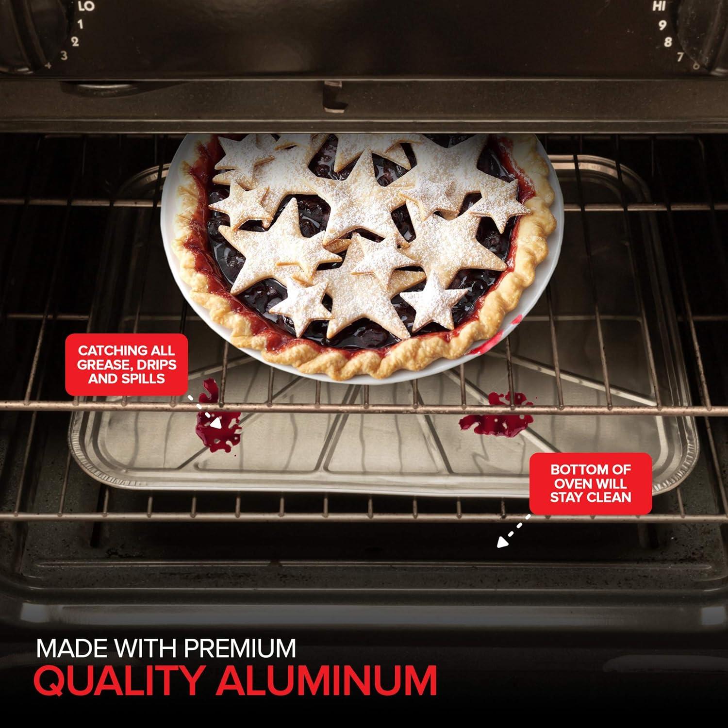 imageDisposable Foil Oven Liners 20 Pack Aluminum Foil Oven Liners for Bottom of Electric Oven amp Gas Oven Reusable Oven Drip Pan Tray for Cooking amp Baking Disposable Baking Mats Stock Your Home20 Count