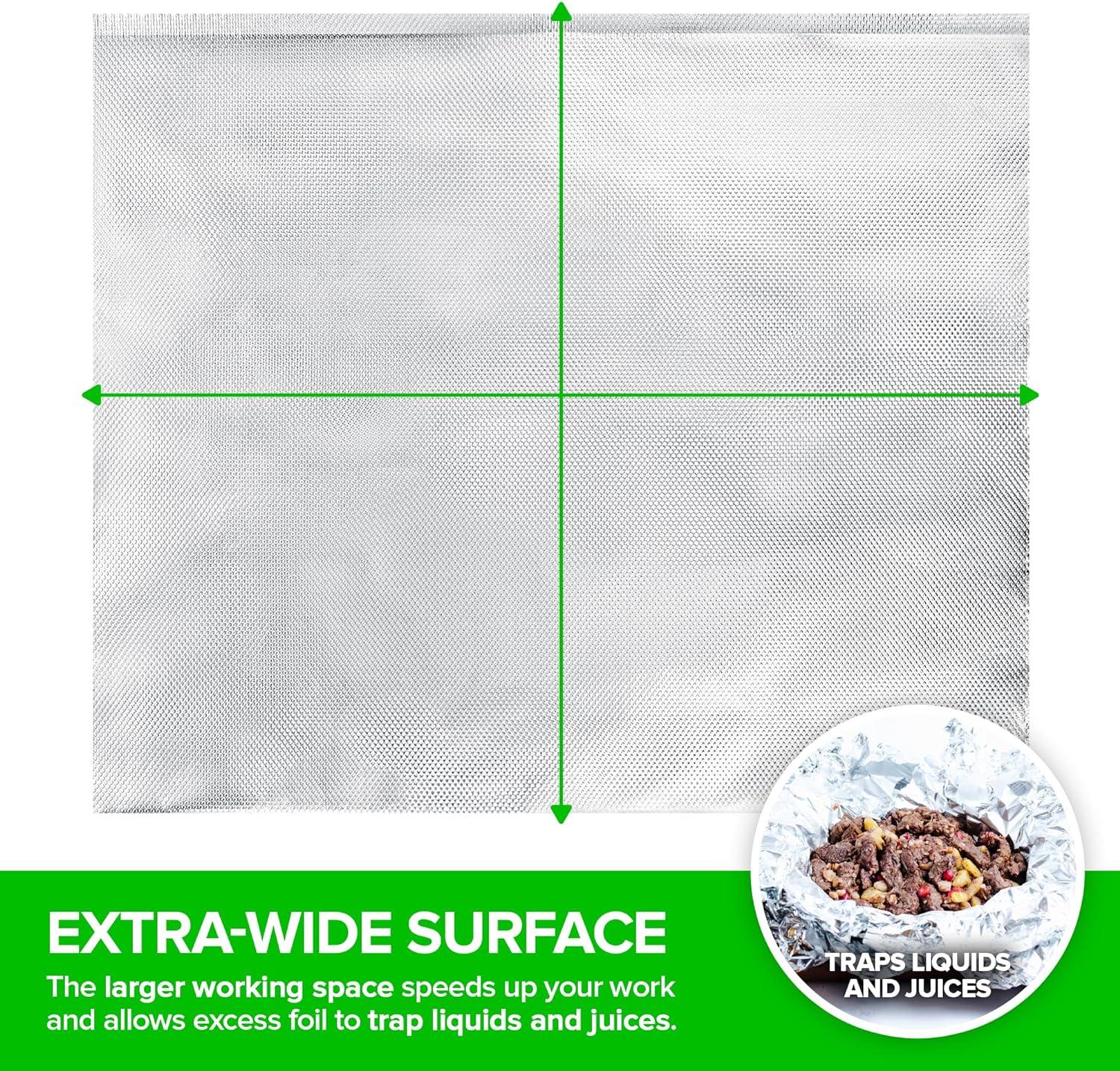 imagePreCut Deli Aluminum Foil Sheets 500 Count 15 ExtraWide HeavyDuty PopUp Sheets for Restaurant Use Disposable Tin Foil for Burritos Hot Dogs amp Sandwiches12 Inch