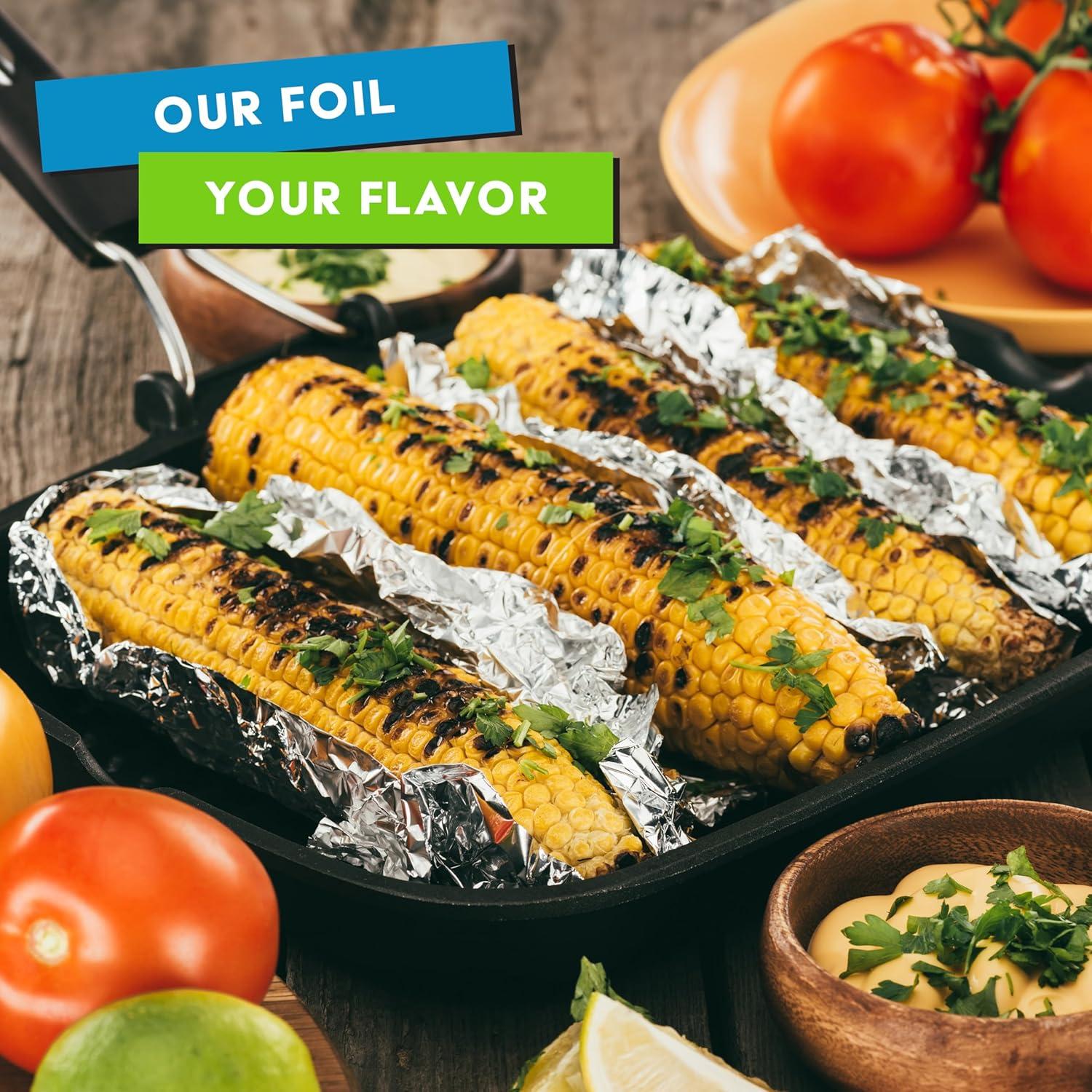 imagePreCut Deli Aluminum Foil Sheets 500 Count 15 ExtraWide HeavyDuty PopUp Sheets for Restaurant Use Disposable Tin Foil for Burritos Hot Dogs amp Sandwiches15 Inch