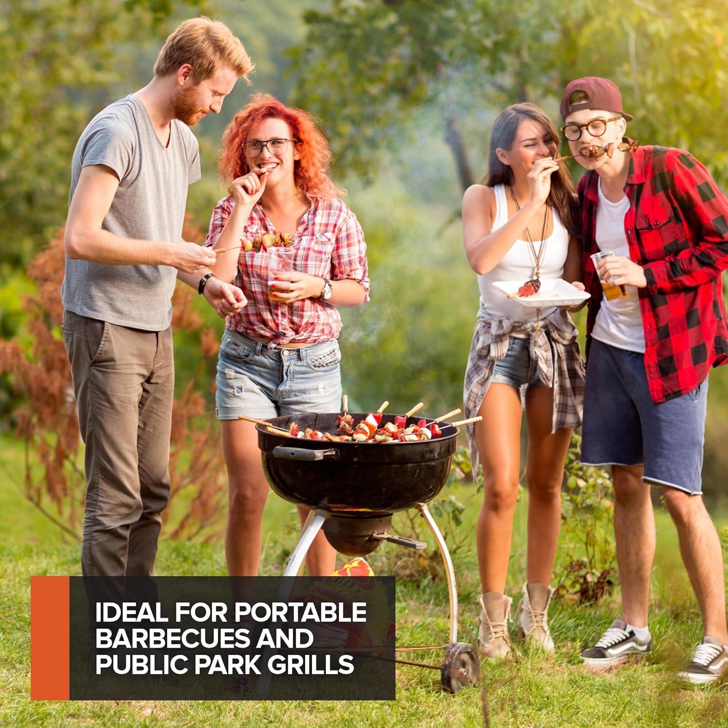 imageStock Your Home 12 Pack Aluminum Grill Grate Liners 12 x 20 No Mess Foil Disposable Grill Toppers for Outdoor Charcoal BBQs Grilling Accessories