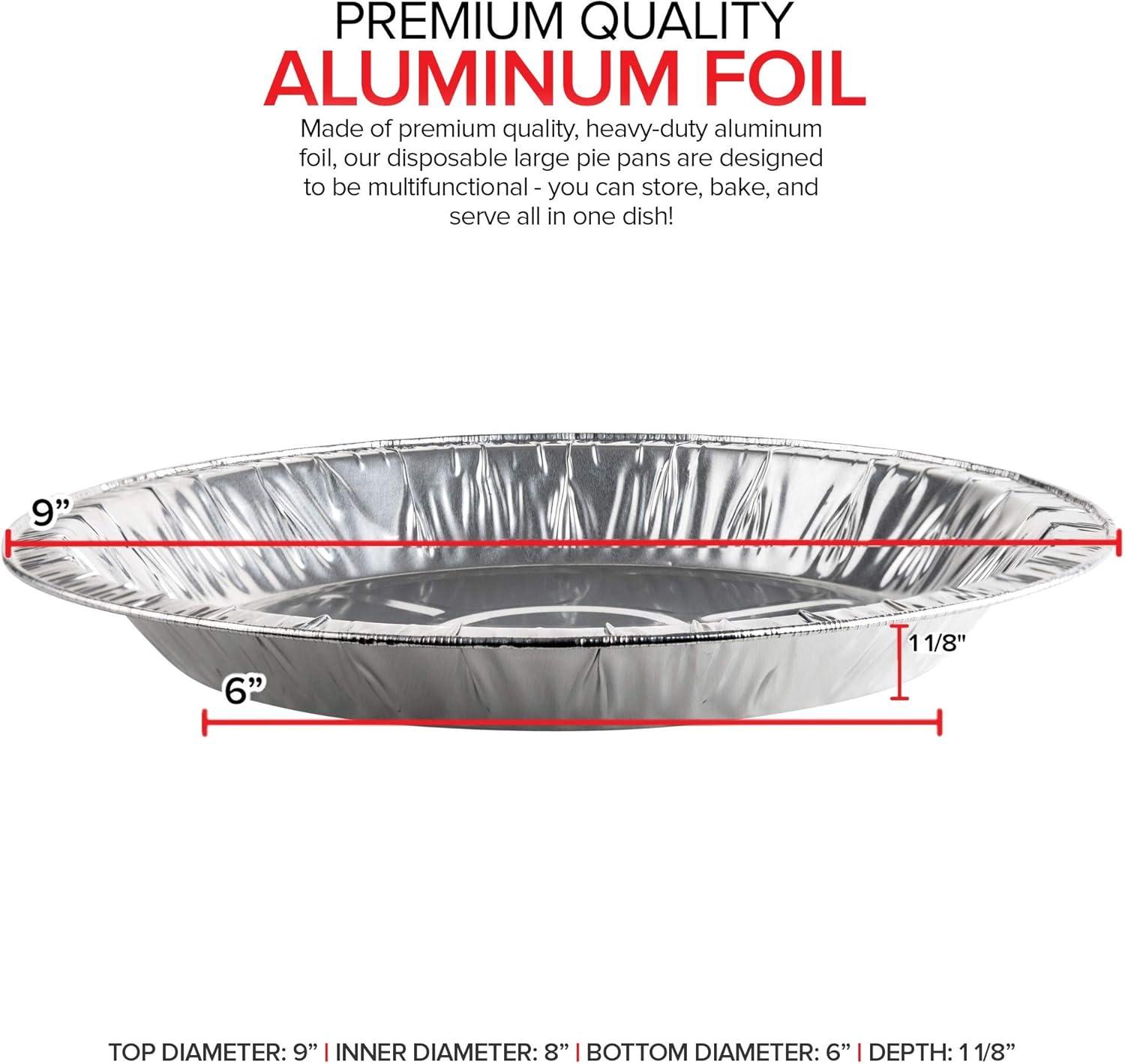 imageStock Your Home 4 Inch Mini Aluminum Foil Pans 50 Count Disposable Small Tins for Baking Tiny Treats Fruit Tarts Quiche and Mince Pies10 Pack 9 Inch