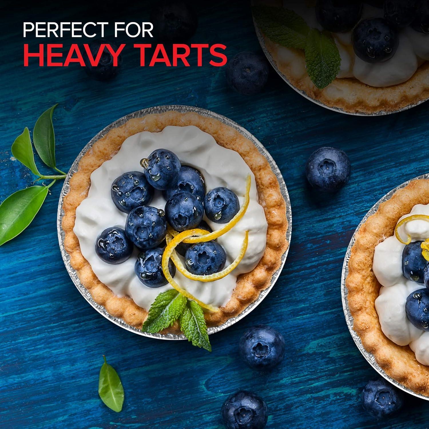 imageStock Your Home 4 Inch Mini Aluminum Foil Pans 50 Count Disposable Small Tins for Baking Tiny Treats Fruit Tarts Quiche and Mince Pies50 Pack 5 Inch