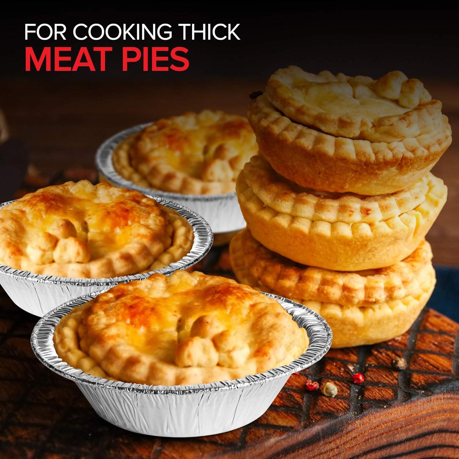imageStock Your Home 4 Inch Mini Aluminum Foil Pans 50 Count Disposable Small Tins for Baking Tiny Treats Fruit Tarts Quiche and Mince Pies50 Pack 5 Inch
