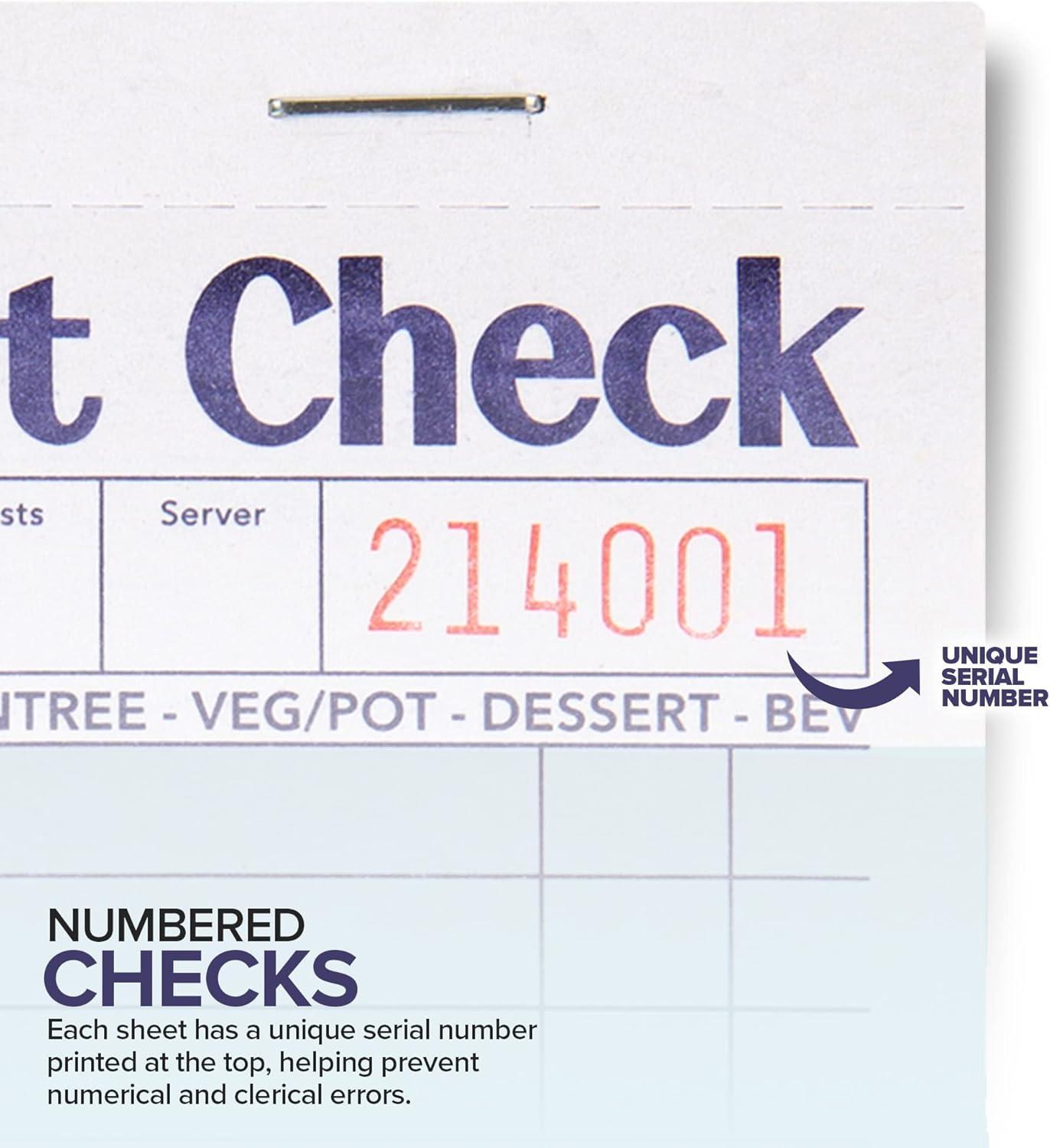 imageStock Your Home Blue Guest Check Books for Servers 20 Pack Server Note Pads Waiter Checkbook Food Receipt Book Restaurant Order Pad Paper Checks Waitress Accessories 1000 Total Tickets