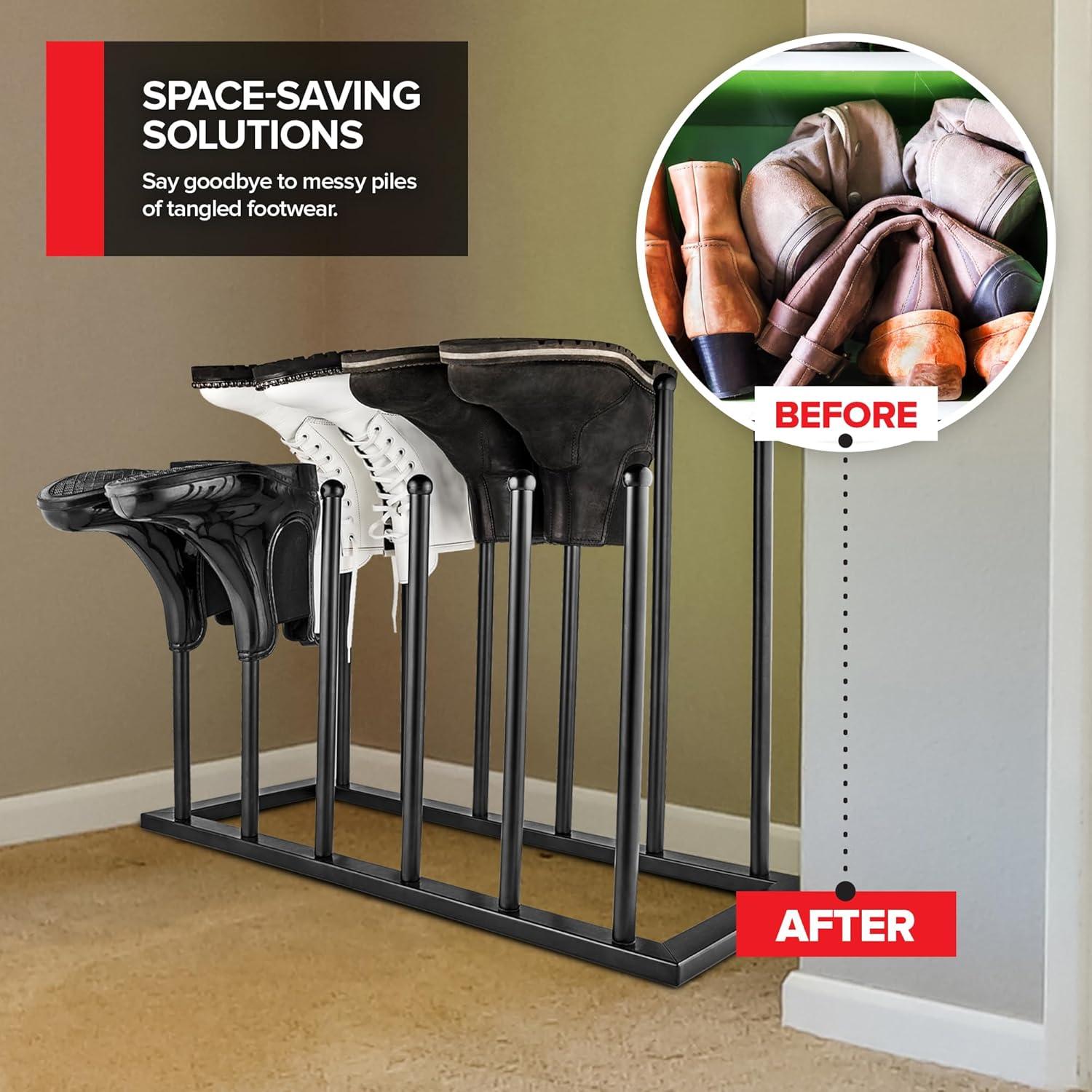 imageStock Your Home Boot Rack Boot Storage Boot Organizer Boot Rack Organizer Tall Boots Boot Holder Boot Shelf Boot Stand Tall Boot Storage Cowboy Boot Rack