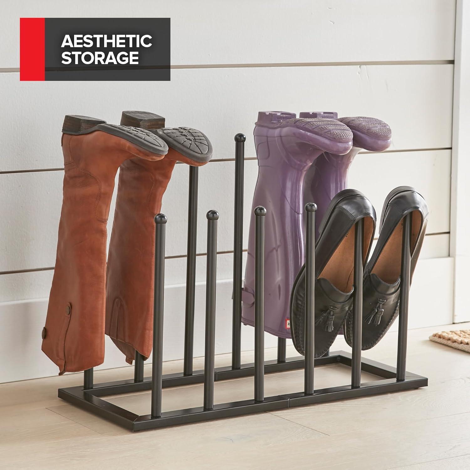 imageStock Your Home Boot Rack Boot Storage Boot Organizer Boot Rack Organizer Tall Boots Boot Holder Boot Shelf Boot Stand Tall Boot Storage Cowboy Boot Rack