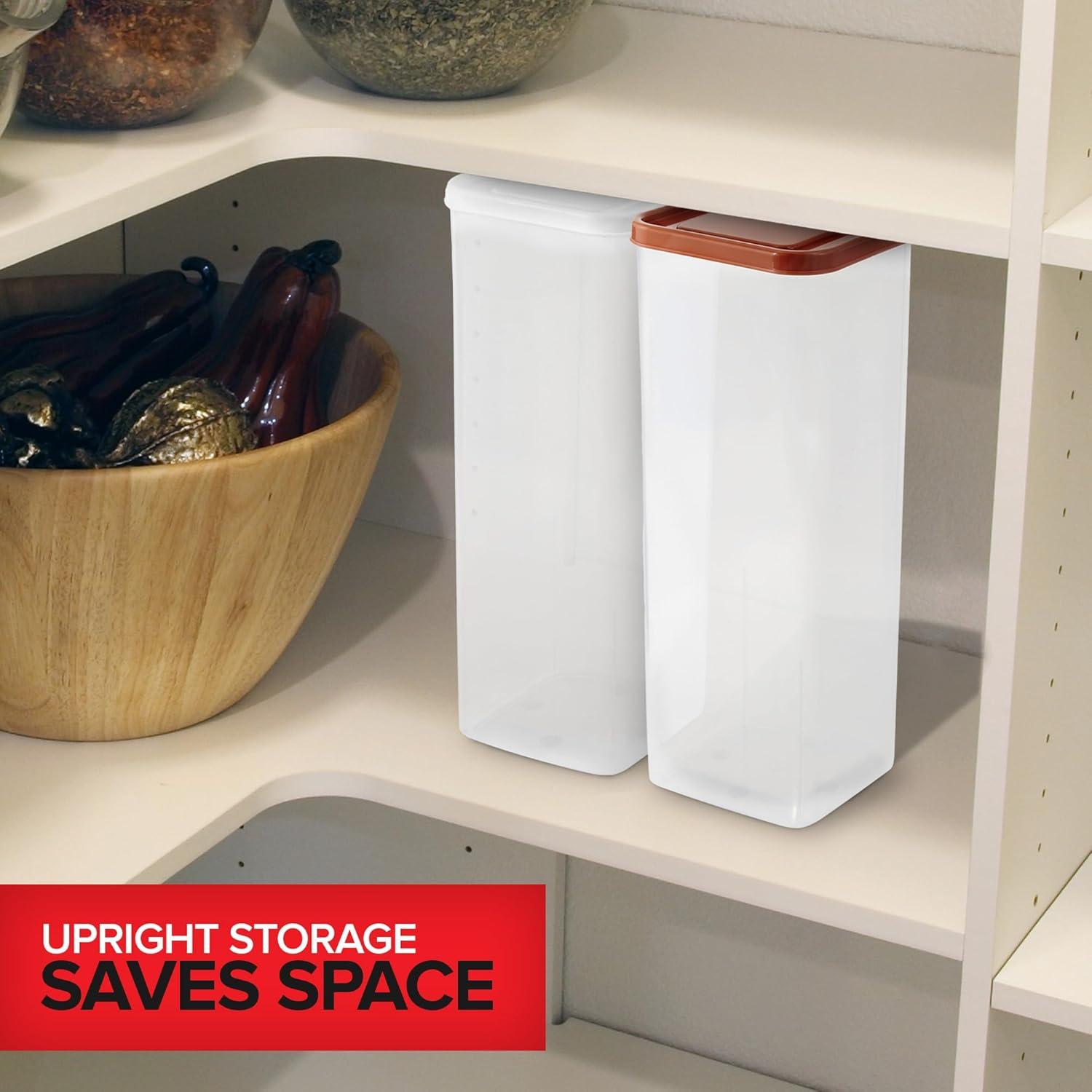 imageStock Your Home Bread Container 2 Pack Bread Loaf Keeper Fresh Bread Storage Container Clear Bread Saver Bread Holder Bread Bin for Bun Bagel and Bread Loaf Plastic Bread Box White amp BrownWhiteBrown