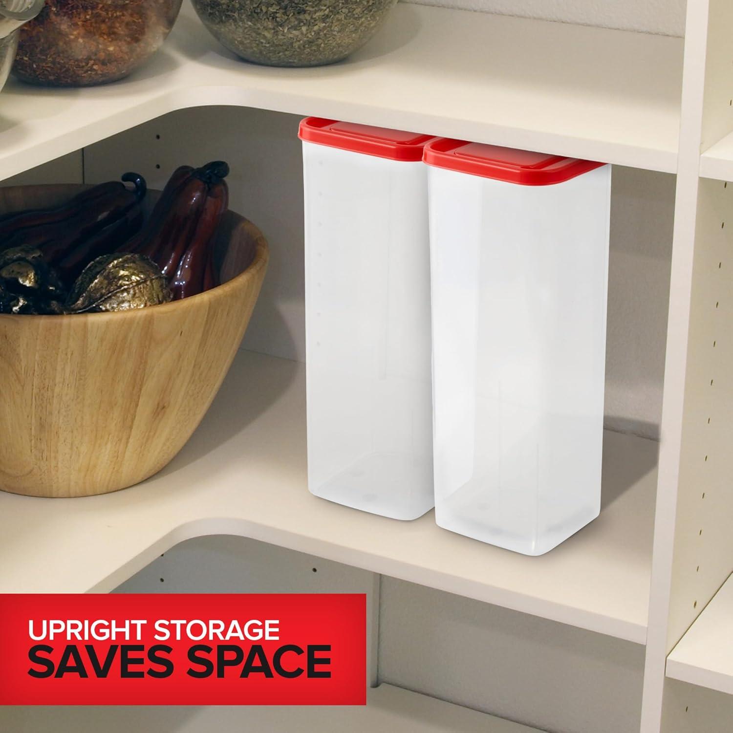 imageStock Your Home Bread Container 2 Pack Bread Loaf Keeper Fresh Bread Storage Container Clear Bread Saver Bread Holder Bread Bin for Bun Bagel and Bread Loaf Plastic Bread Box White amp BrownRed