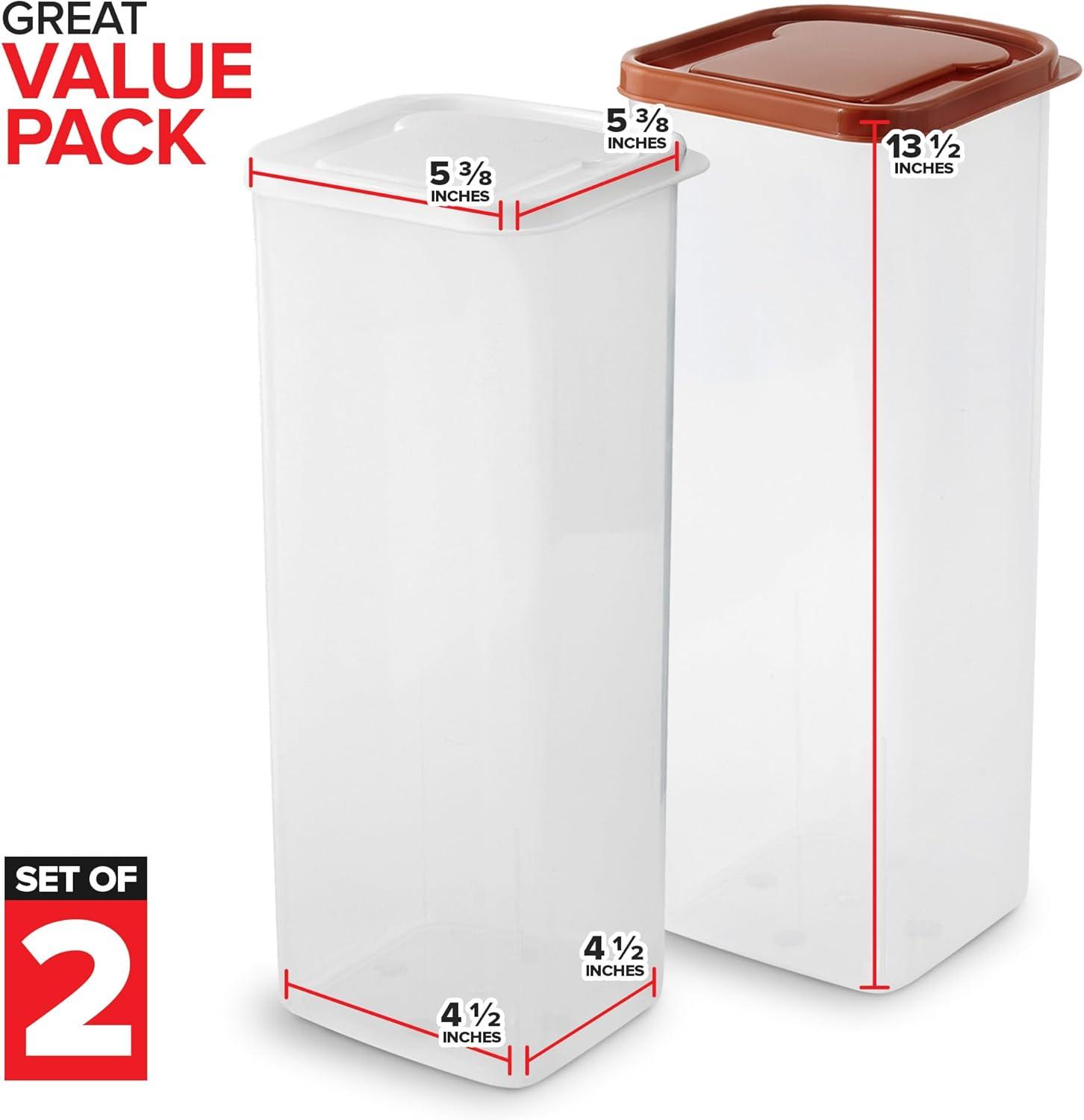 imageStock Your Home Bread Container 2 Pack Bread Loaf Keeper Fresh Bread Storage Container Clear Bread Saver Bread Holder Bread Bin for Bun Bagel and Bread Loaf Plastic Bread Box White amp BrownWhiteBrown