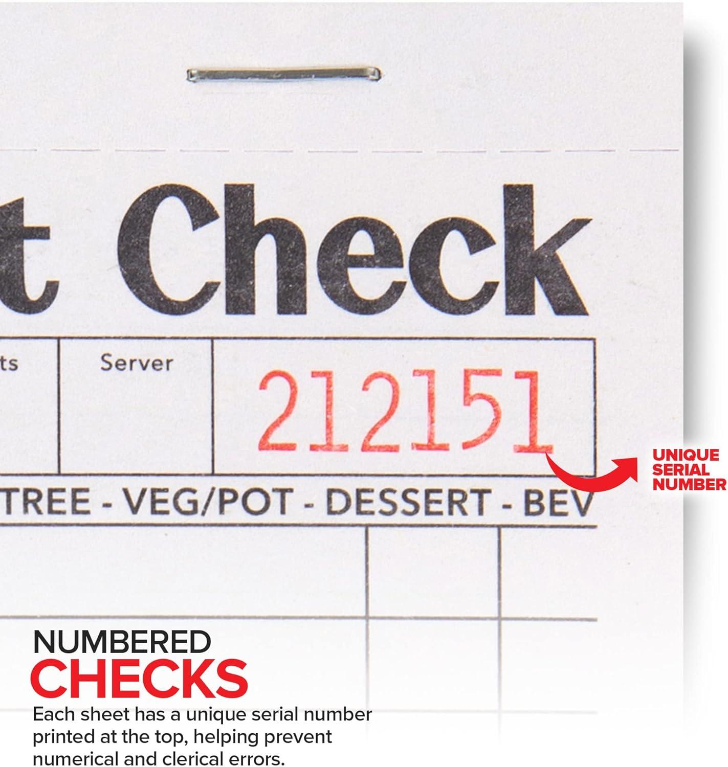 imageStock Your Home Pink Guest Check Books for Servers 20 Pack Server Note Pads Waiter Checkbook Food Receipt Book Restaurant Order Pad Paper Checks Waitress Accessories 1000 Total TicketsBlackWhite