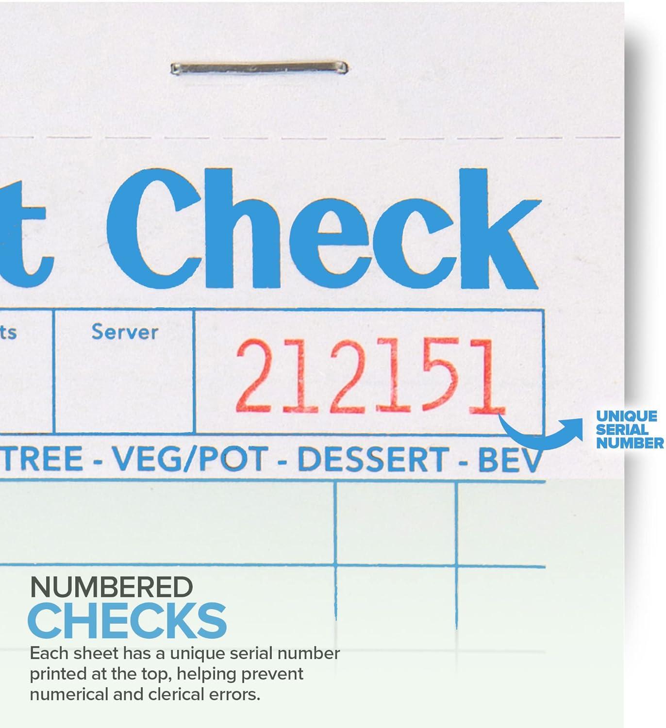 imageStock Your Home Pink Guest Check Books for Servers 20 Pack Server Note Pads Waiter Checkbook Food Receipt Book Restaurant Order Pad Paper Checks Waitress Accessories 1000 Total TicketsGreen