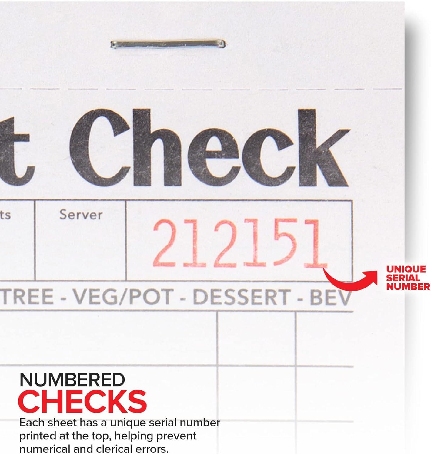 imageStock Your Home Pink Guest Check Books for Servers 20 Pack Server Note Pads Waiter Checkbook Food Receipt Book Restaurant Order Pad Paper Checks Waitress Accessories 1000 Total TicketsBlackWhite