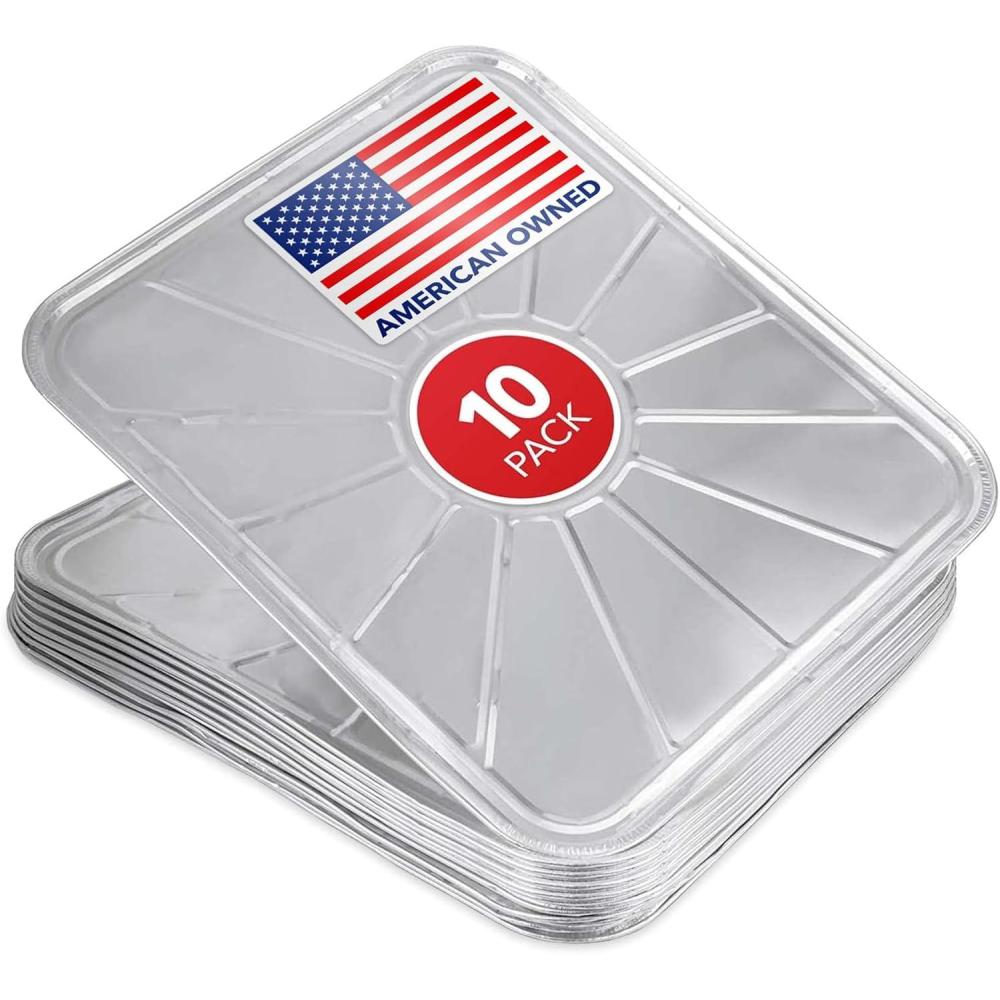 imageDisposable Foil Oven Liners 20 Pack Aluminum Foil Oven Liners for Bottom of Electric Oven amp Gas Oven Reusable Oven Drip Pan Tray for Cooking amp Baking Disposable Baking Mats Stock Your Home10 Count
