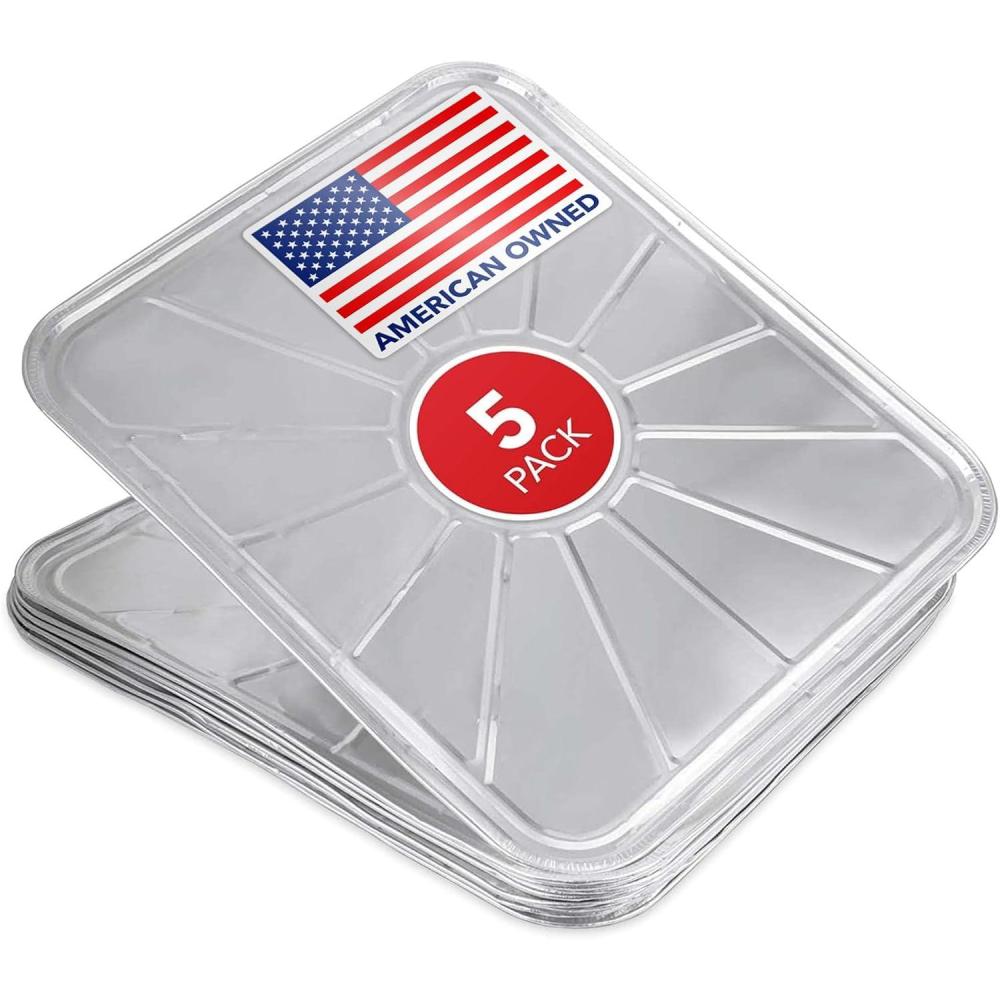 imageDisposable Foil Oven Liners 20 Pack Aluminum Foil Oven Liners for Bottom of Electric Oven amp Gas Oven Reusable Oven Drip Pan Tray for Cooking amp Baking Disposable Baking Mats Stock Your Home5 Count