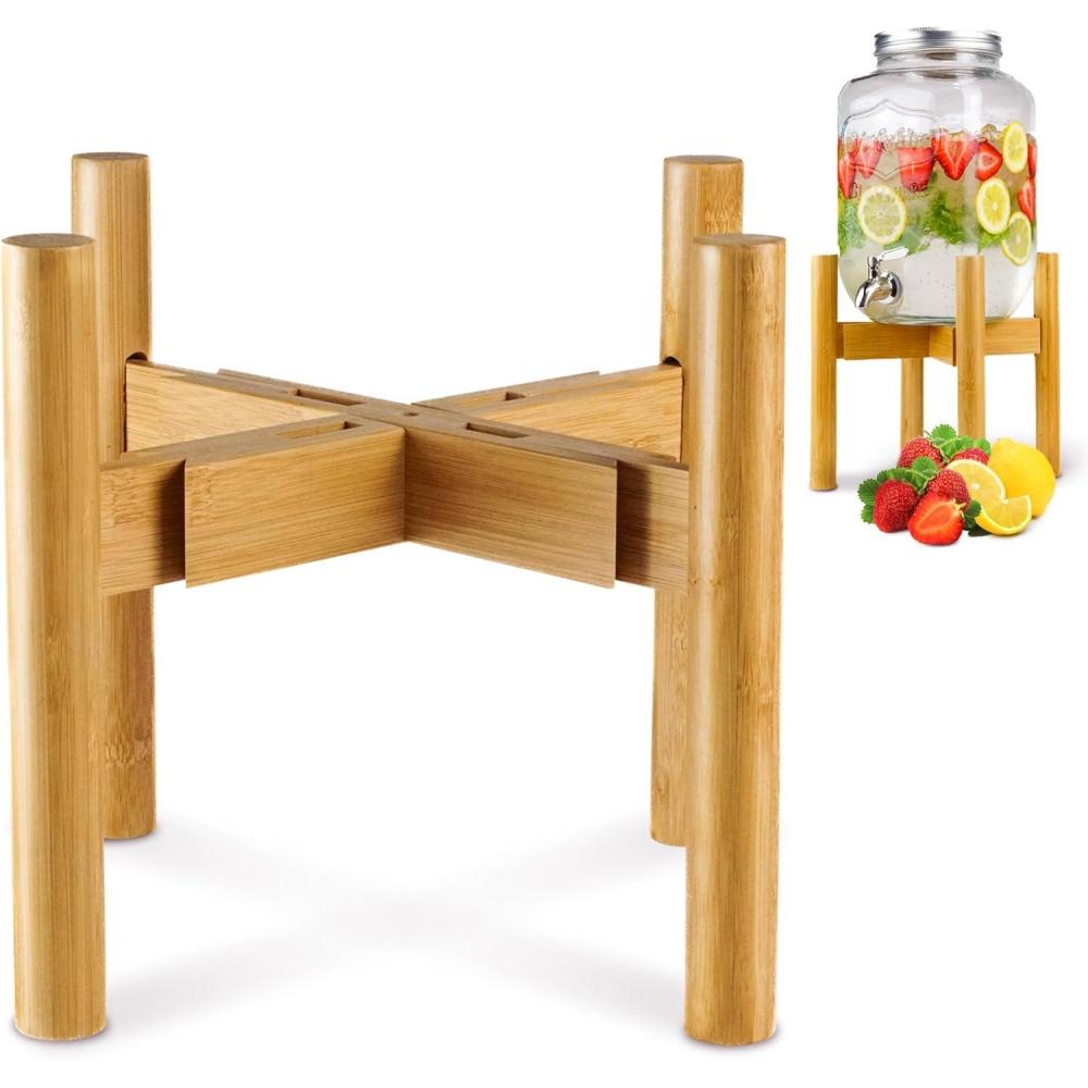imageModern Innovations Adjustable Water Dispenser Stand for 5 Gallon Bottle 810 Inch Fit Beverage Jug or Stainless Steel Drink Dispenser Stand Only for Juice Iced Tea Lemonade Parties Catering