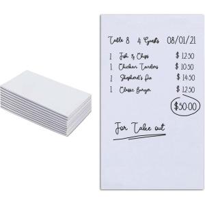 Blank Scratch Pads (10 Pack) – White Note Pads – Memo Notepads – Small Desk Scratch Paper- 4×6 Note Paper – Guest Check Book – Server Note Pads for Diners – 1,000 Total Blank Sheets – Stock Your Home