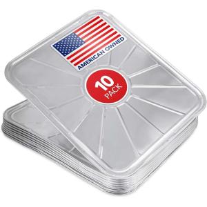 Disposable Foil Oven Liners (20 Pack) Aluminum Foil Oven Liners for Bottom of Electric Oven & Gas Oven, Reusable Oven Drip Pan Tray for Cooking & Baking, Disposable Baking Mats – Stock Your Home(10 Count)