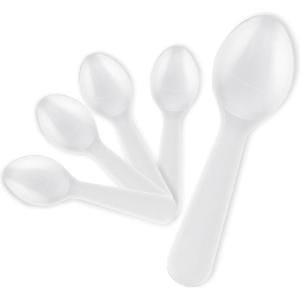 Stock Your Home 400 Count 3-Inch Plastic Mini Taster Spoons – Perfect for Sampling, Desserts, and Parties, Disposable and Durable Utensils(400 Count)