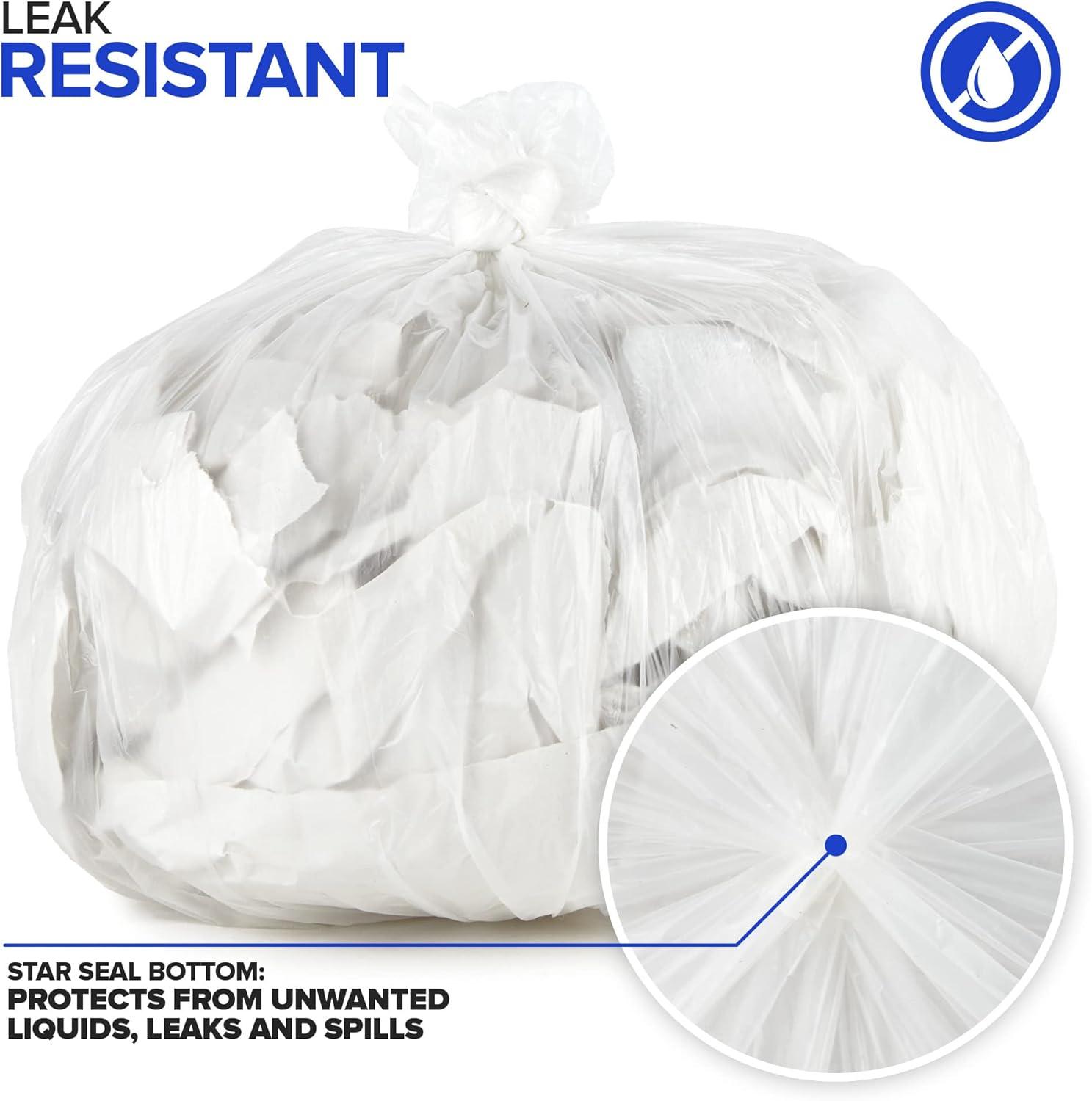 imageStock Your Home 2 Gallon Unscented Small Garbage Bags 100 Count Leakproof Versatile Usage GrabnGo200 Pack