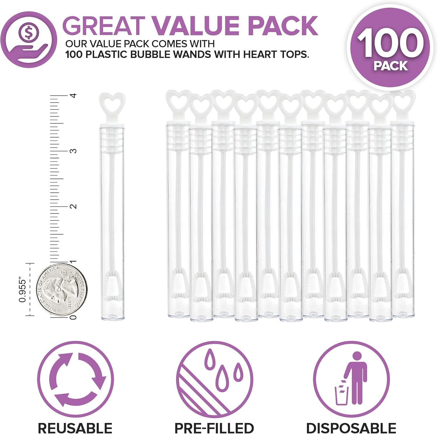 imageWedding Bubbles Bulk White Star Top Wands 100 Count Individual Mini Bubble Wand Favors for Weddings Celebration Party Favor for Guests Stock Your HomeHeart Top