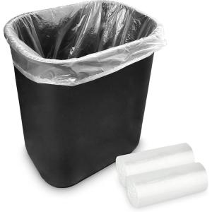 Stock Your Home 2 Gallon Unscented Small Garbage Bags, 100 Count, Leakproof, Versatile Usage, Grab-n-Go(100 Pack)