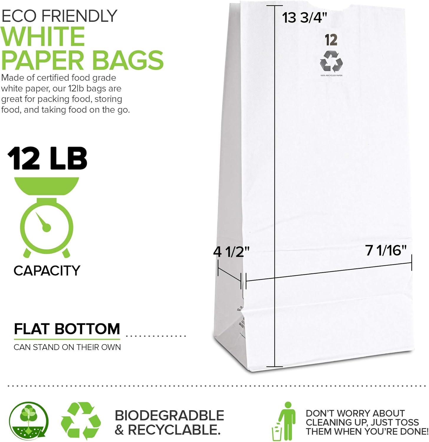 imageStock Your Home 12 Lb Lunch Bags 100 Count Eco Friendly Bags for Packing Lunch amp Snacks Blank Bags for Arts amp Crafts Projects12 lb 100 Count