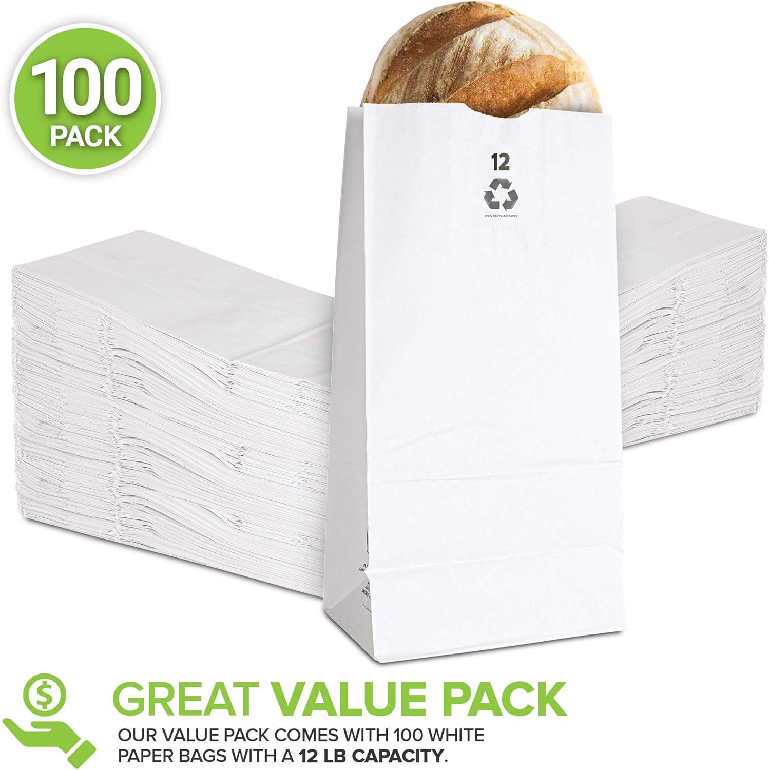 imageStock Your Home 12 Lb Lunch Bags 100 Count Eco Friendly Bags for Packing Lunch amp Snacks Blank Bags for Arts amp Crafts Projects12 lb 100 Count