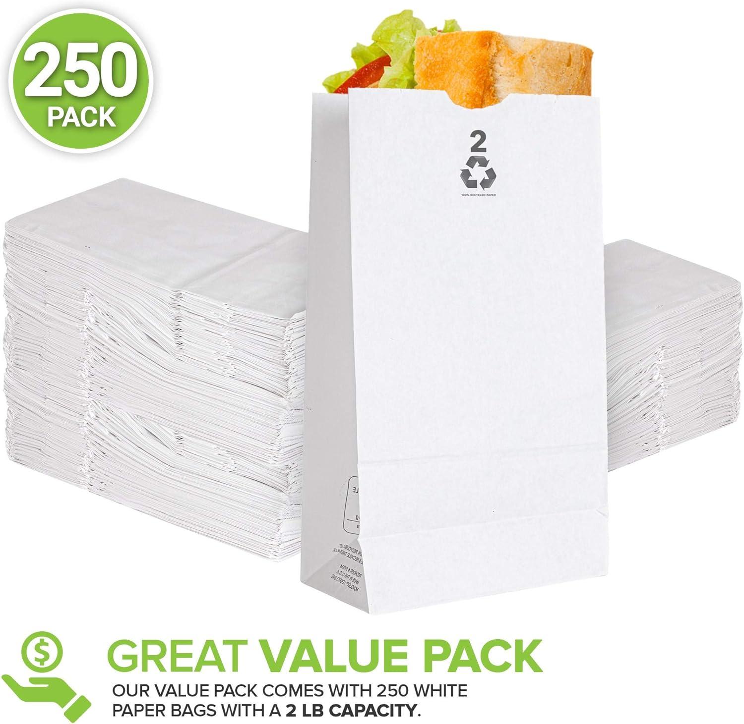 imageStock Your Home 12 Lb Lunch Bags 100 Count Eco Friendly Bags for Packing Lunch amp Snacks Blank Bags for Arts amp Crafts Projects2 lb 250 Count