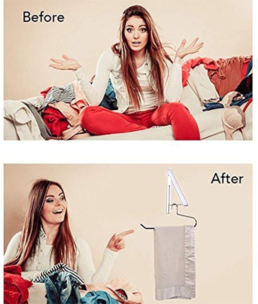 imageSingle Foldable Clothing Rack WallMounted Retractable Clothes Hanger for Laundry Dryer Room Hanging Drying Rod Small Collapsible Folding Garment Racks Dorm Accessories ChromeWhite