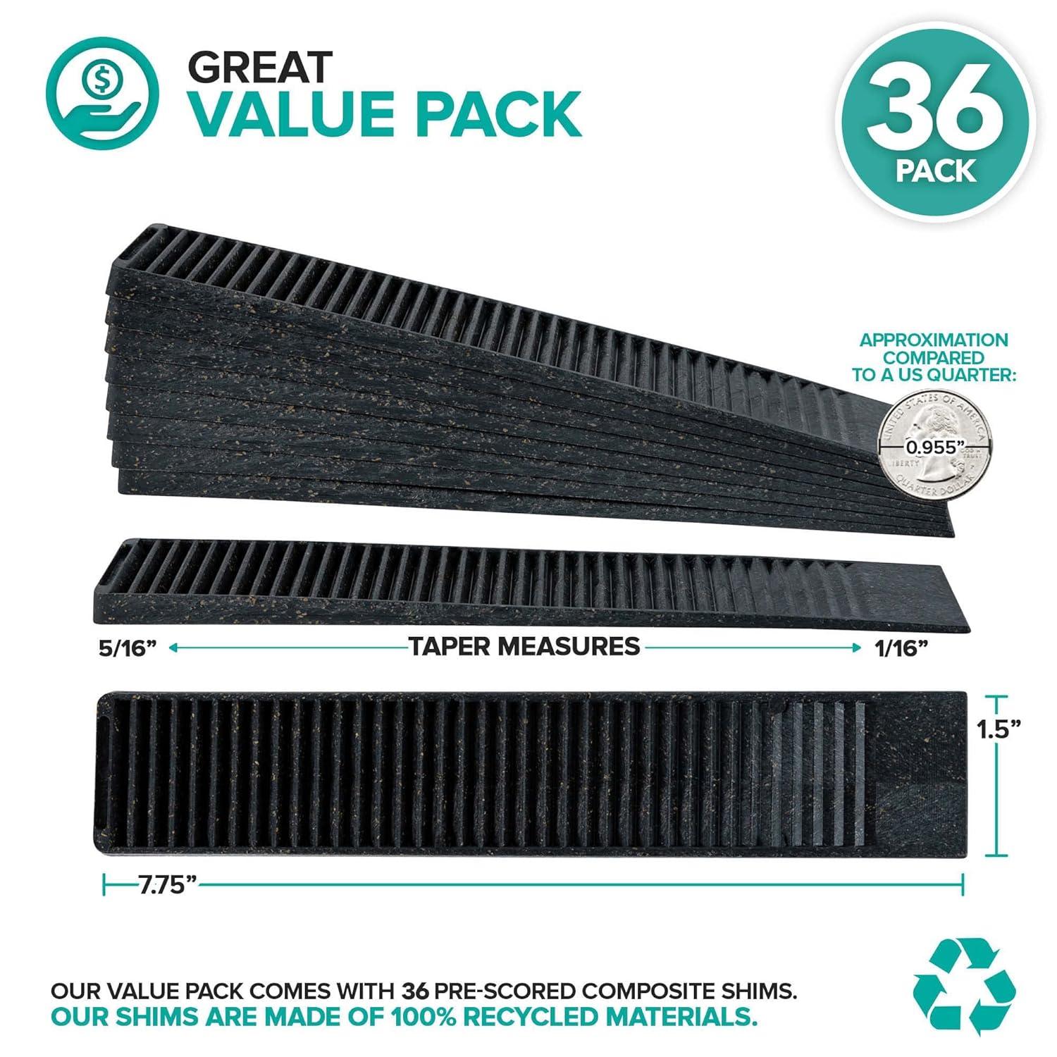 imageComposite Shims 576 Pack Hard Composite Shims Home Improvement Durable Shims for Leveling Restaurant Table Levelers Table Wedges Toilet Levelers DIY Furniture Levelers36