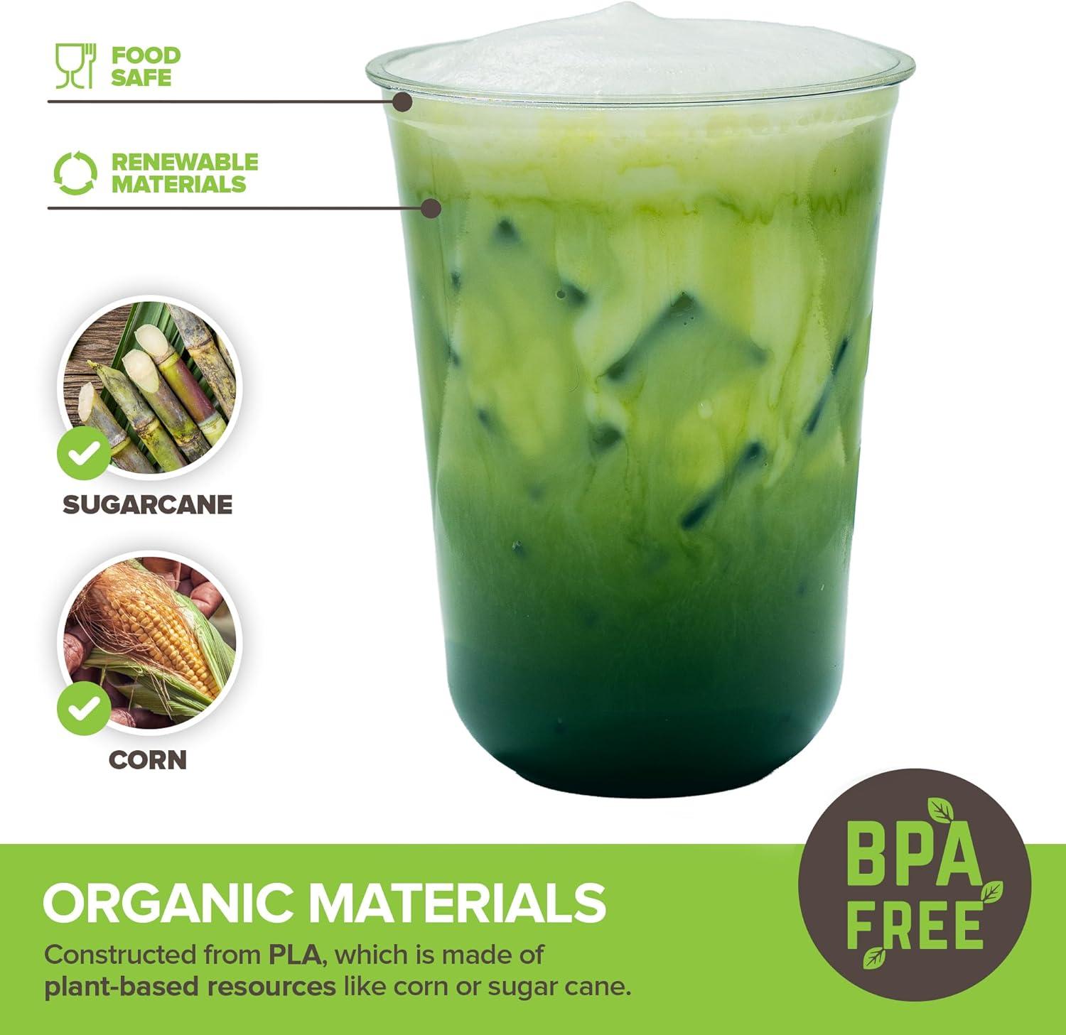 imageStock Your Home 9 oz Clear Cups 50 Pack Disposable Cups for Water Beer and More Stemless Design160 ounces