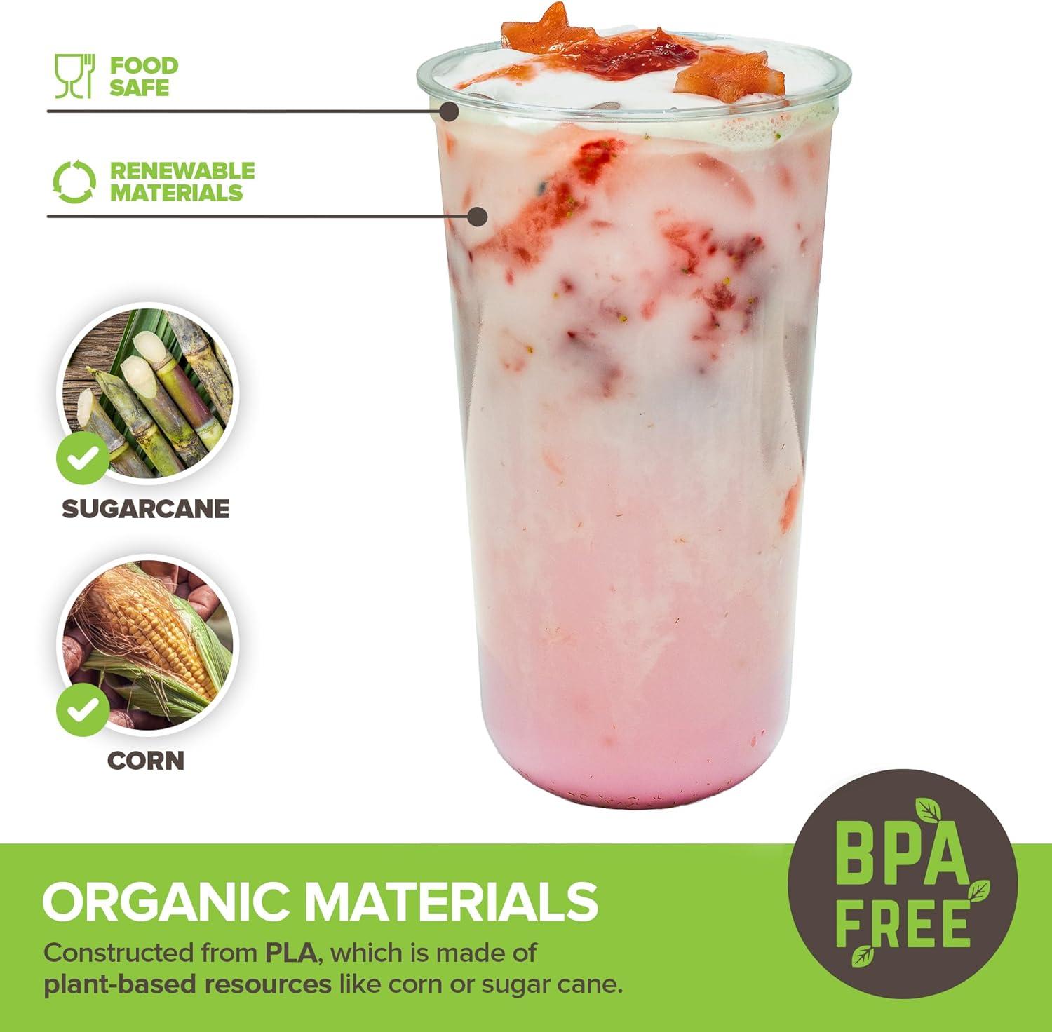 imageStock Your Home 9 oz Clear Cups 50 Pack Disposable Cups for Water Beer and More Stemless Design220 ounces