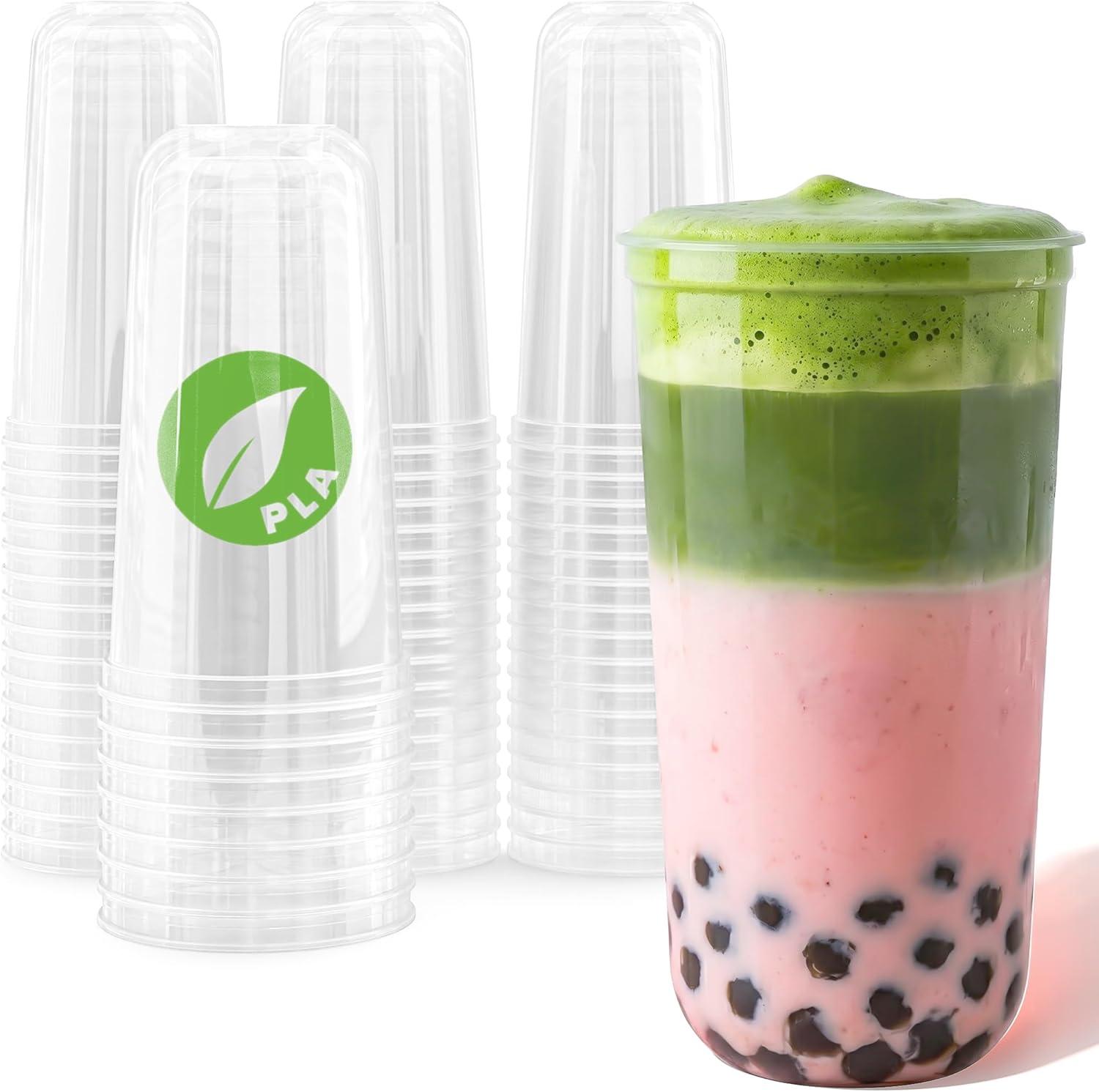 imageStock Your Home 9 oz Clear Cups 50 Pack Disposable Cups for Water Beer and More Stemless Design220 ounces