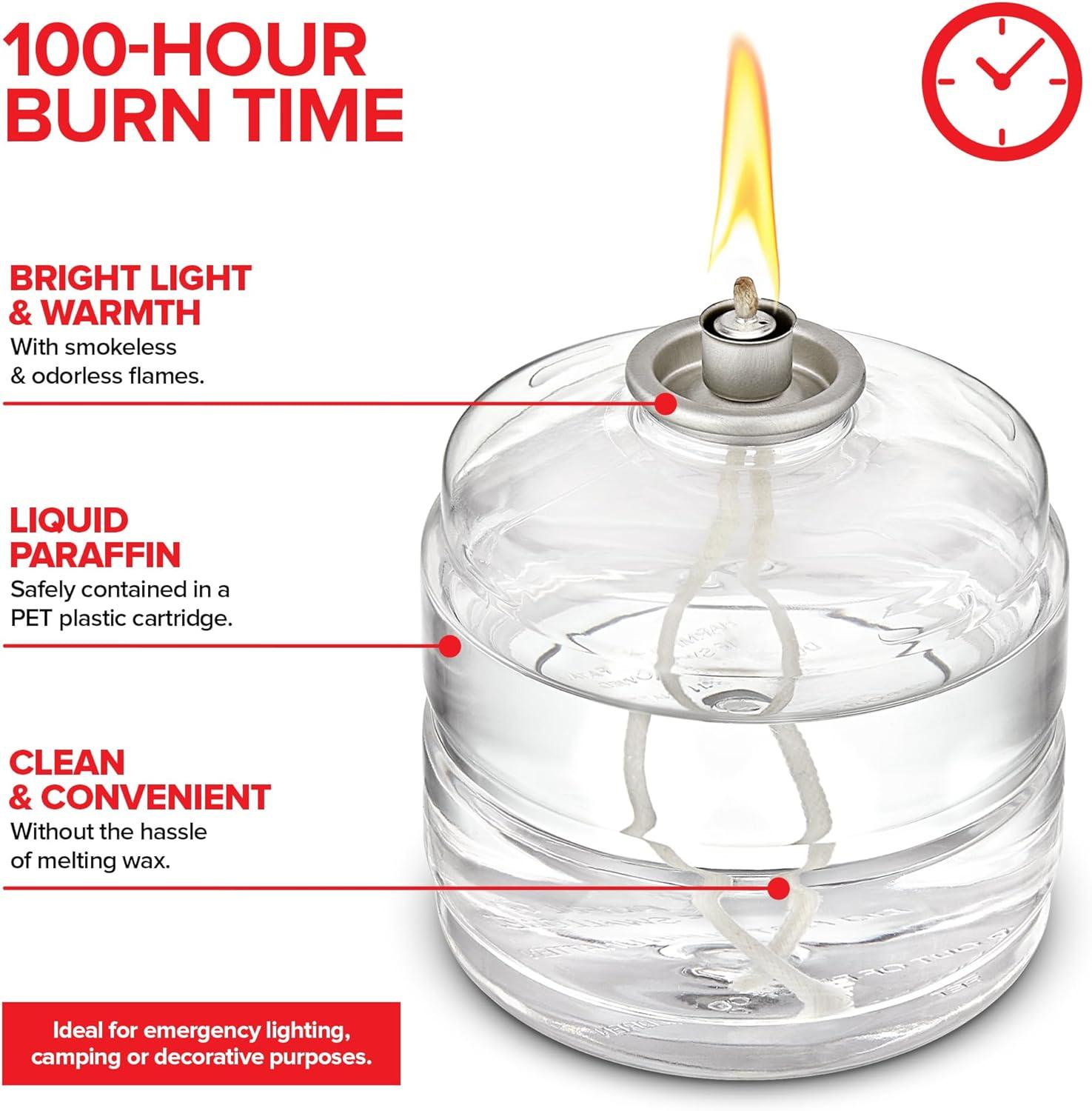 image100 Hour Candles Pack of 12 Long Burning Emergency for Power Outages Storm Preparedness and Camping Liquid Fuel for Survival Supplies12