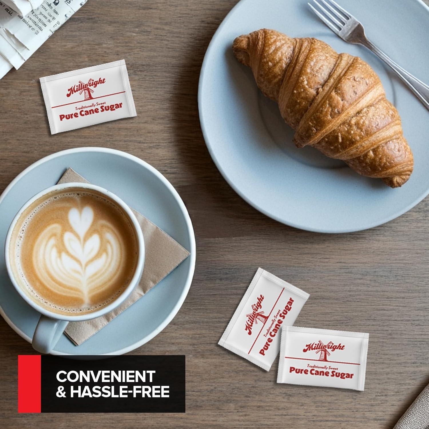 imageBulk Sugar Packets 100 Count Individual Servings of White Sugar Packets for Coffee and Tea Granulated Sugar Packs Great for Restaurants Coffee Shops Offices Schools and More