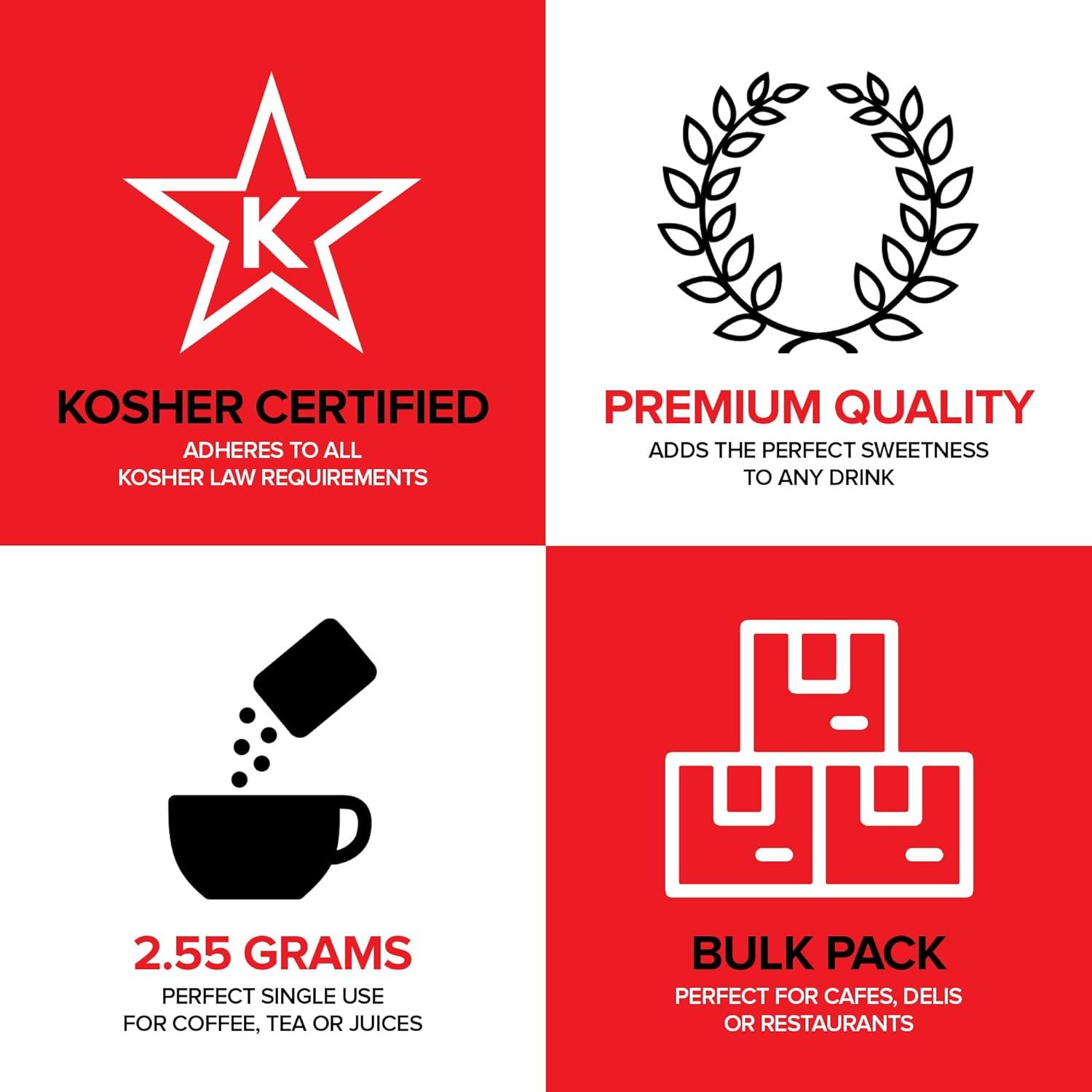 imageBulk Sugar Packets 100 Count Individual Servings of White Sugar Packets for Coffee and Tea Granulated Sugar Packs Great for Restaurants Coffee Shops Offices Schools and More