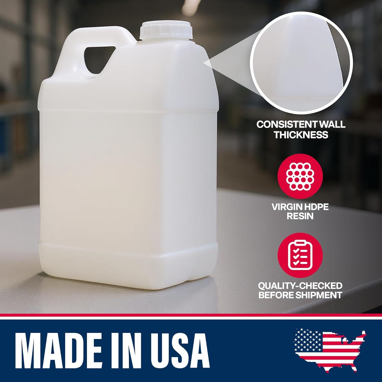 imageStock Your Home 25 Gallon Water Jug Carboy Made in USA HeavyDuty HDPE Water Container with Secure Lid MultiUse for Water Storage Automotive and Industrial Liquids