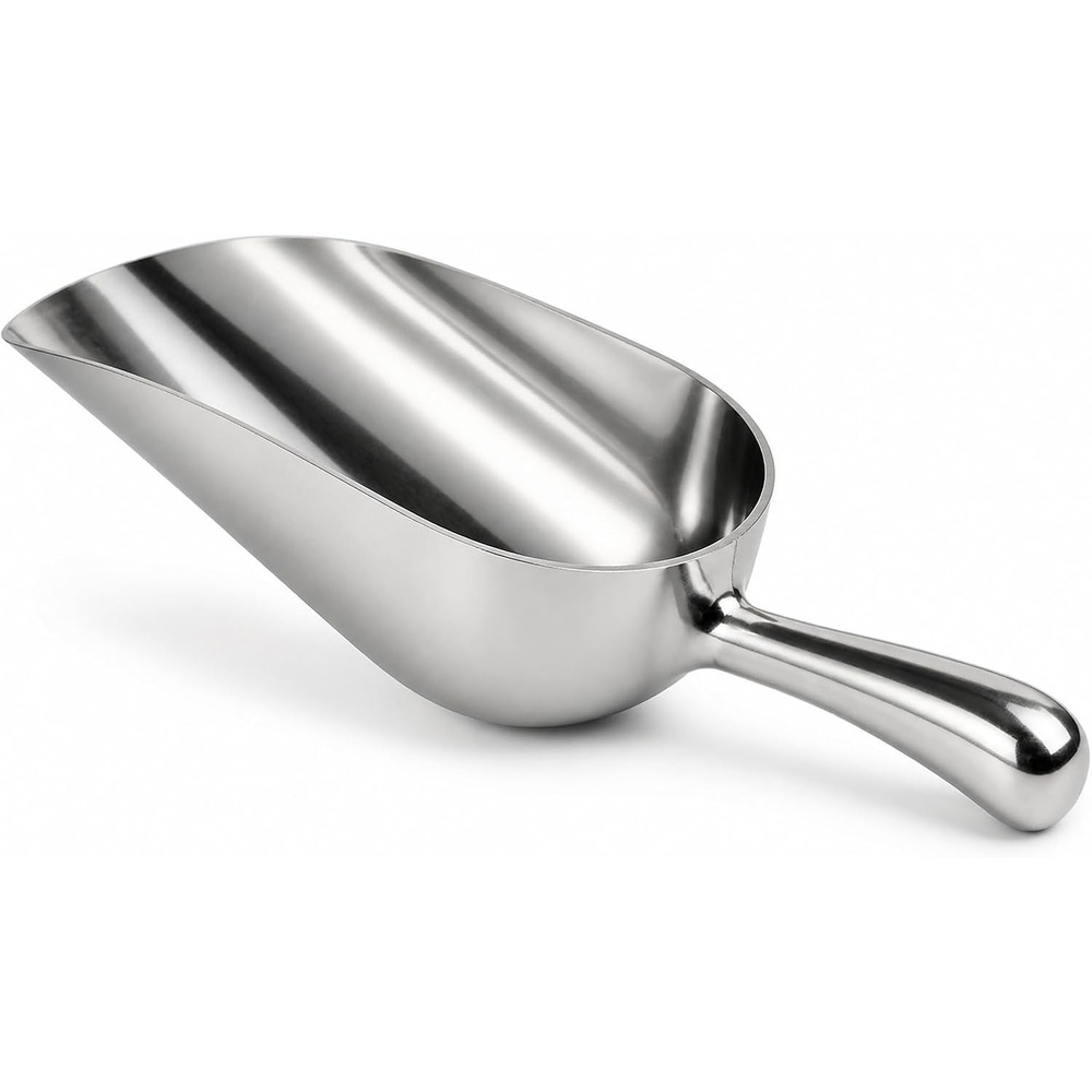 imageStock Your Home Ice Scoop 12 oz Metal Ice Scoop for Ice Machine Commercial Food Grade Aluminum Ice Scooper for Freezer Kitchen Bar Restaurant Candy Flour Popcorn and Dry Ingredients