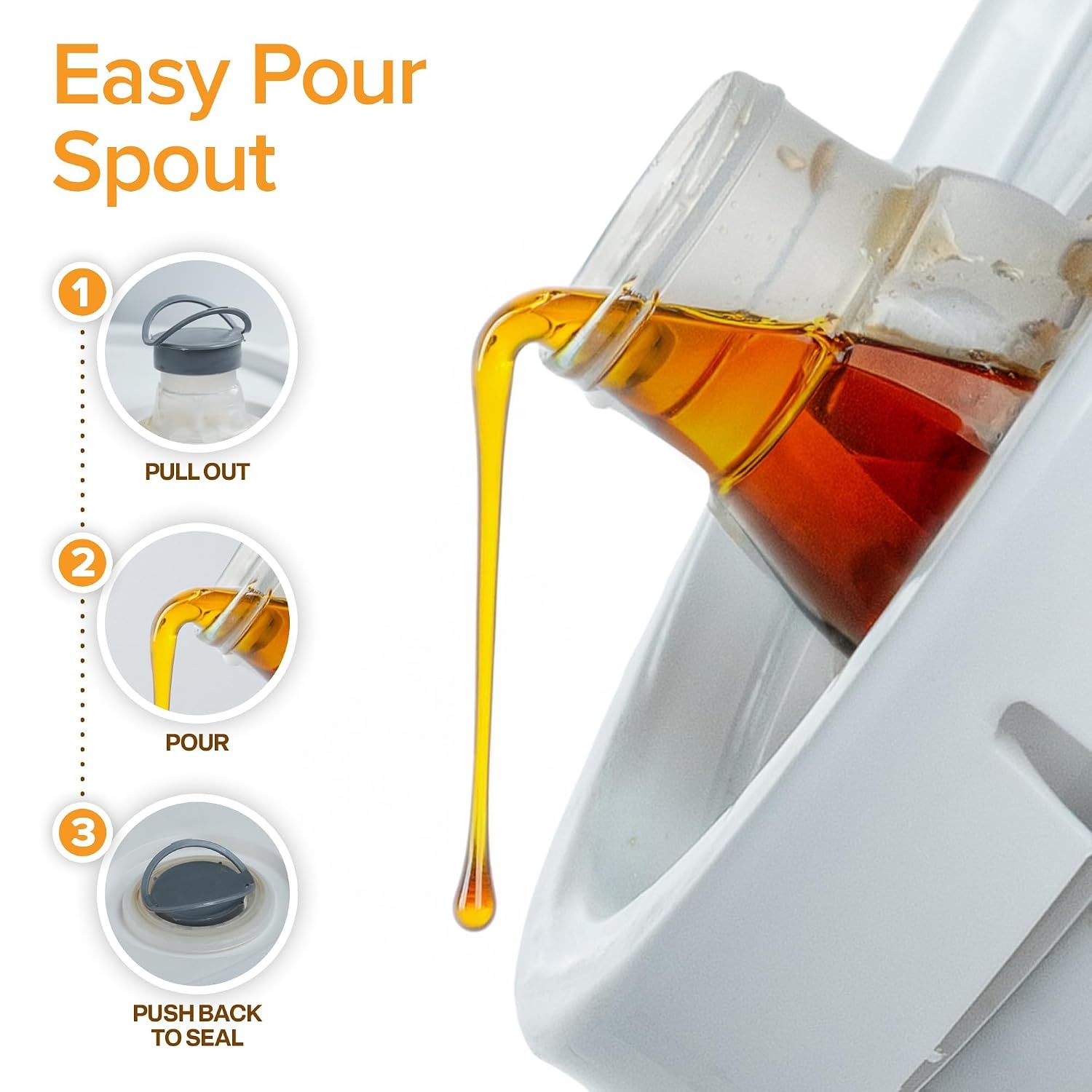 image:imageStock Your Home Pure Wildflower Honey 60 lbs 5 Gallon Bulk Honey Bucket with Easy Pop Out Pour Spout Kosher Gluten Free For Mead Making Home Brewing Food Service