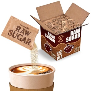 Stock Your Home Bulk Sugar Packets, 1000 Count, Turbinado Raw Sugar | Individual Servings, Granulated Brown Sugar, For Coffee and Tea, Restaurants, Coffee Shops, Offices