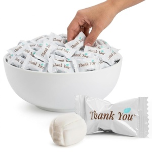 Stock Your Home Thank You Buttermints, Approx. 250 Count — Individually Wrapped Butter Mints, Soft Creamy Mint Candy, Kosher, Made in USA, Perfect for Parties, Weddings, and Hospitality(125 Count)