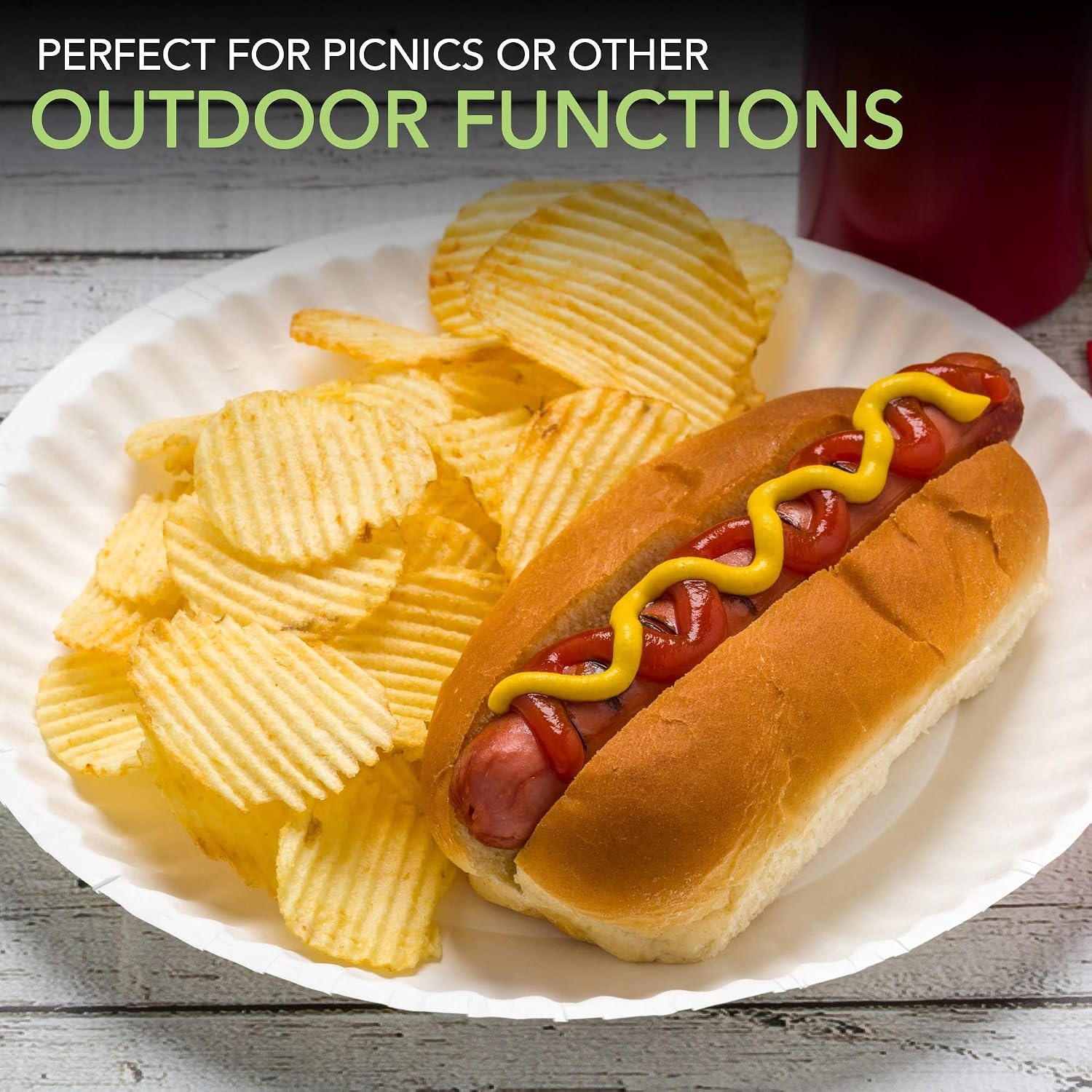 image:imageStock Your Home 9Inch Paper Plates Uncoated Everyday Disposable Plates 9 Paper Plate Bulk White 400 Count100