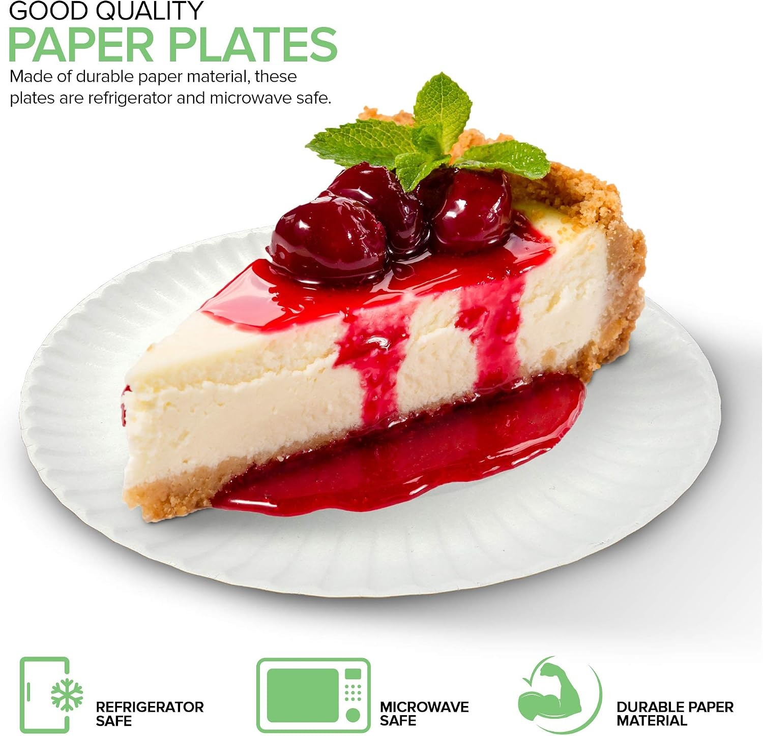 image:imageStock Your Home 9Inch Paper Plates Uncoated Everyday Disposable Plates 9 Paper Plate Bulk White 400 Count600