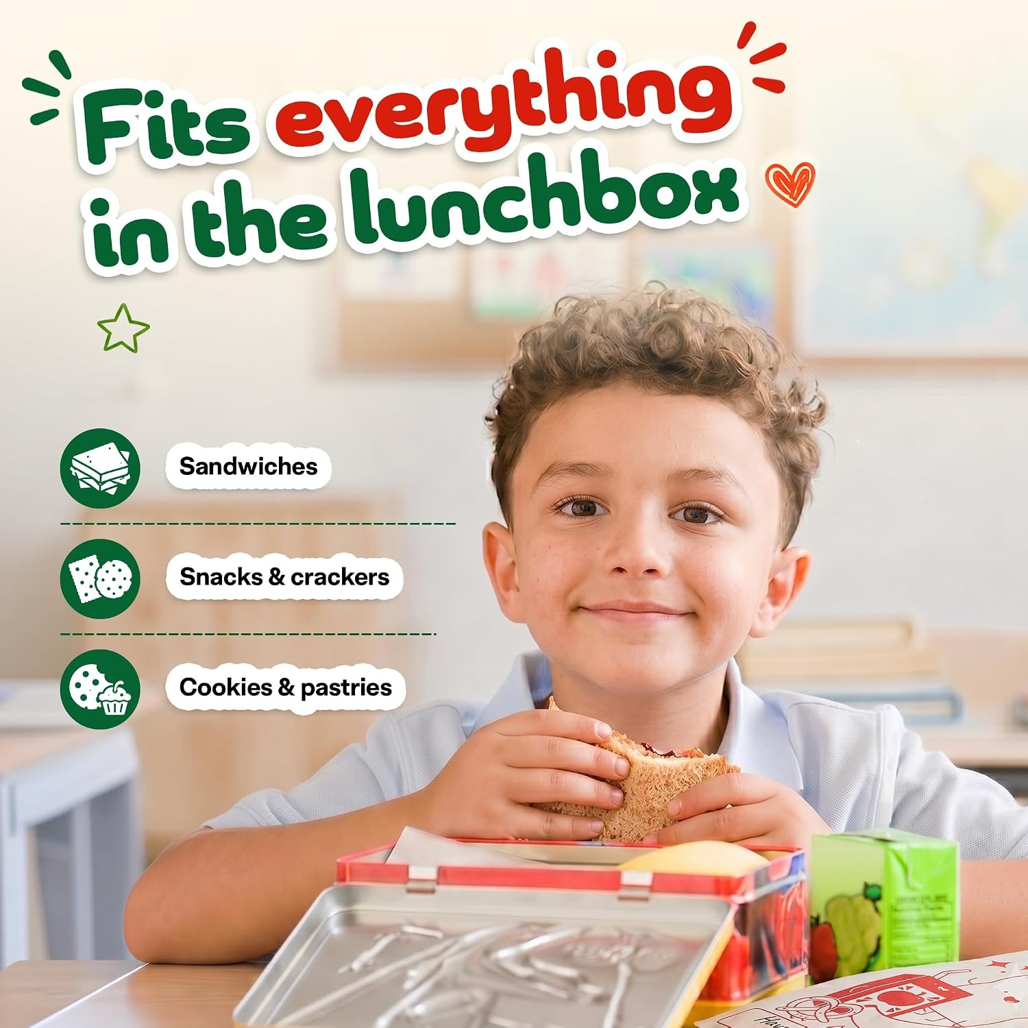 image:imageStock Your Home Paper Sandwich Bags 200 Count Paper Snack BagsLunch Friends