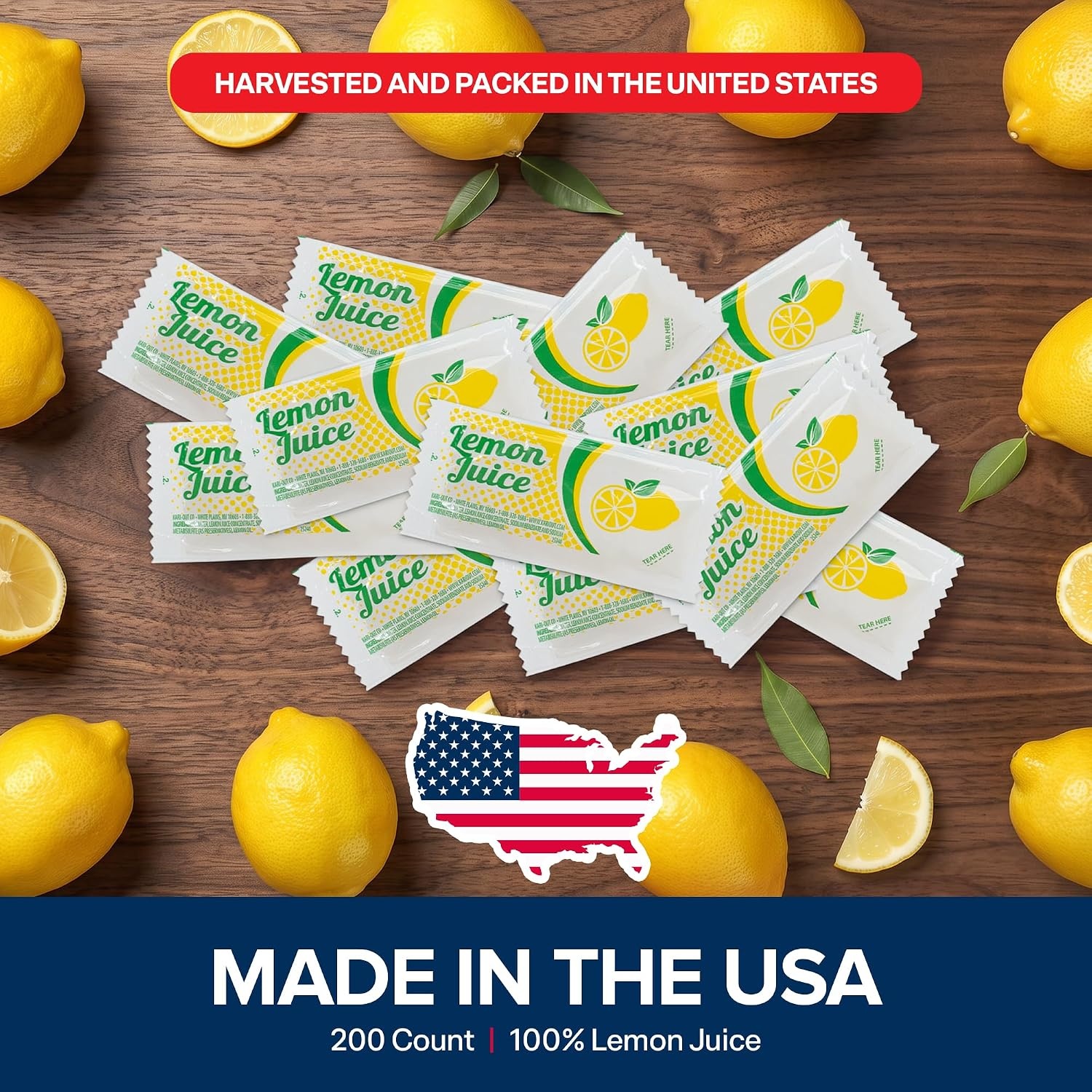 image:imageStock Your Home Lemon Juice Packets 200 Count 100 Lemon Juice
